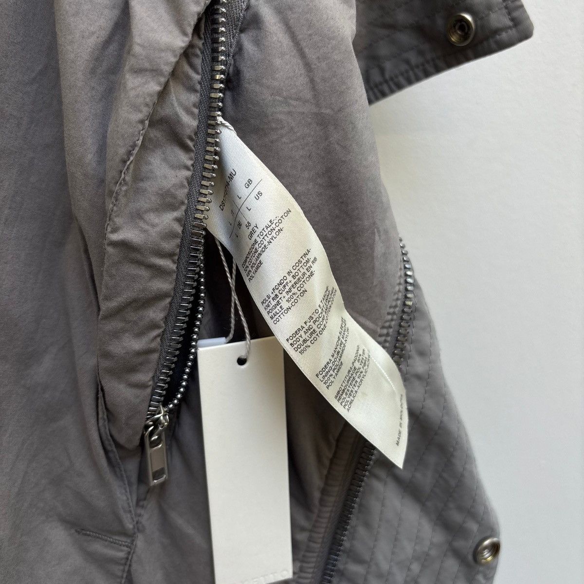 Rick Owens FW17 Rick Owens DRKSHDW High Neck Funnel Collar Bomber Size L / US 10 / IT 46 - 12 Thumbnail