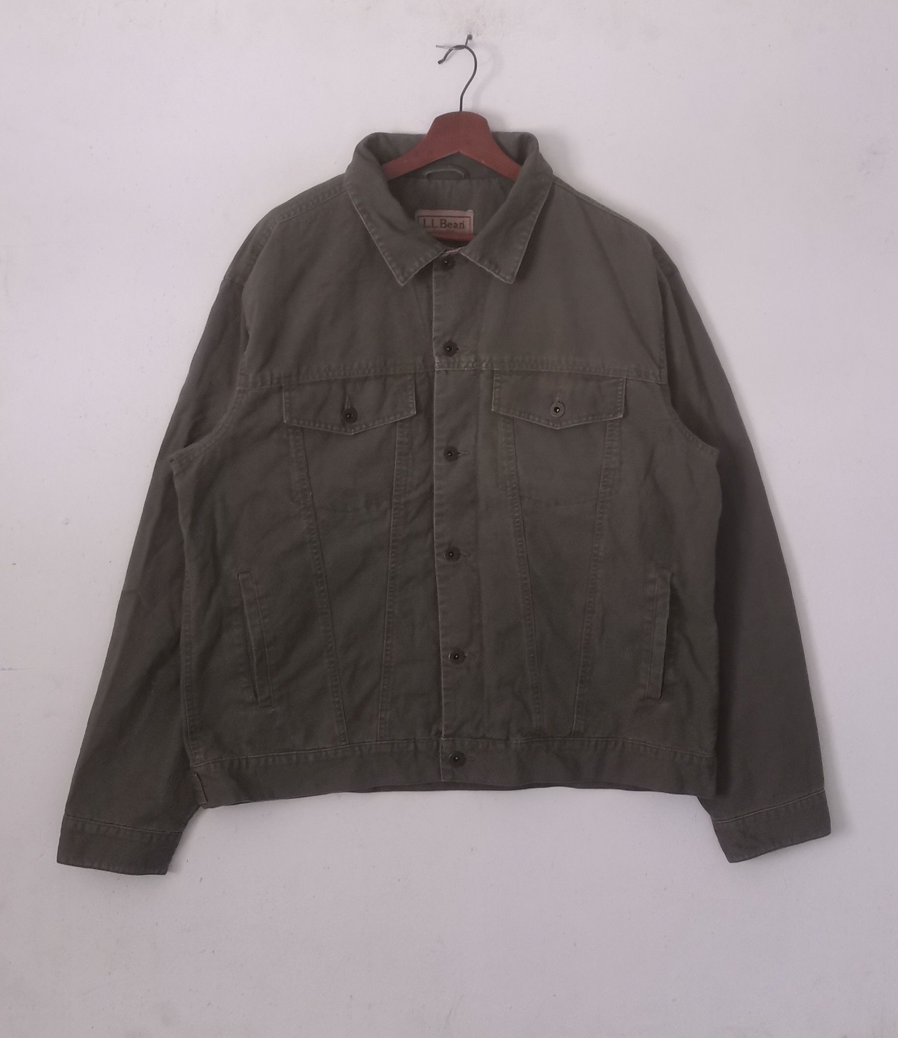 L.L. Bean × Vintage Rare vintage L. L BEAN jacket green army colour large size Size US L / EU 52-54 / 3 - 1 Thumbnail