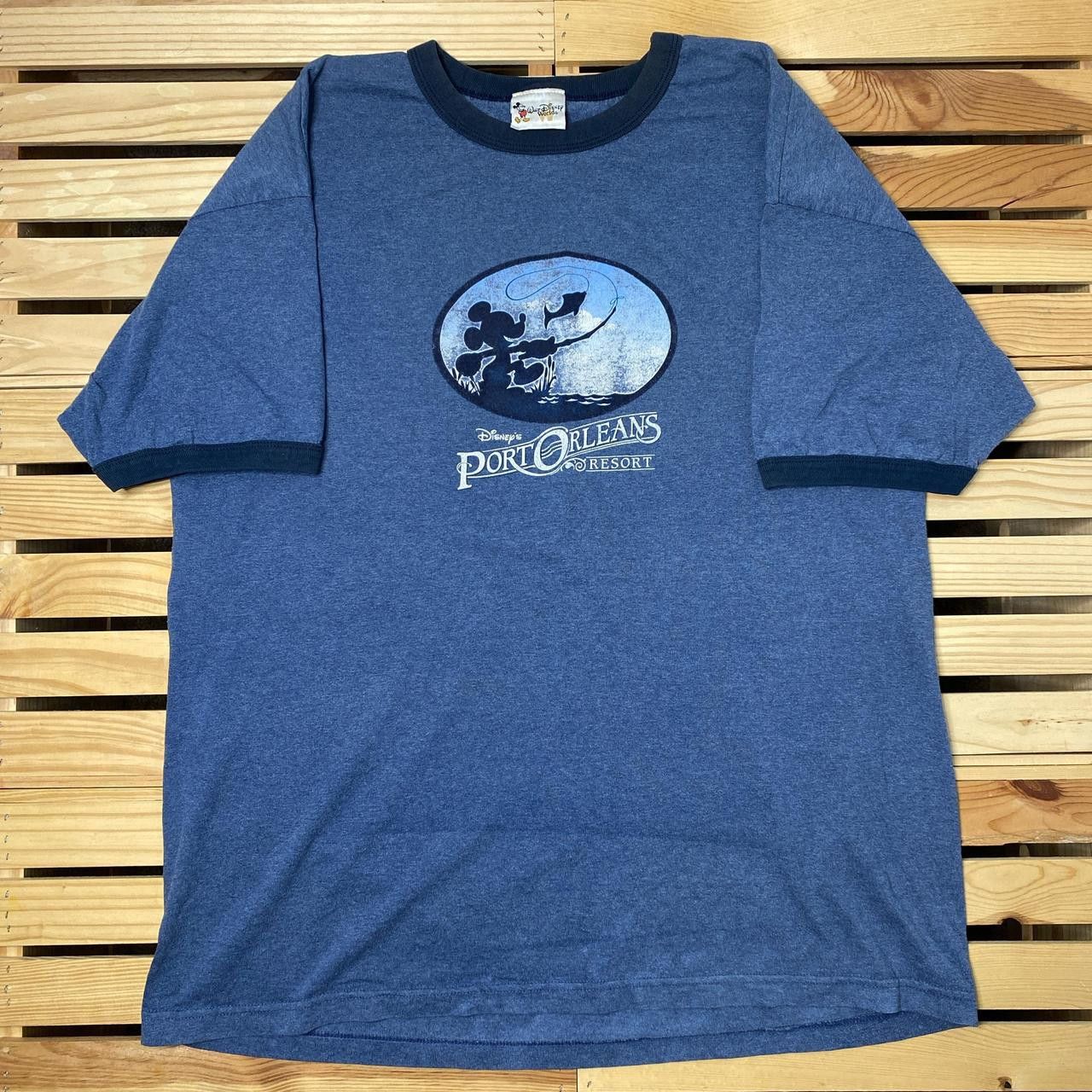 Disney Vintage Disney's Port Orleans Blue Fishing Tee Size 2XL Size US XXL / EU 58 / 5 - 1 Thumbnail