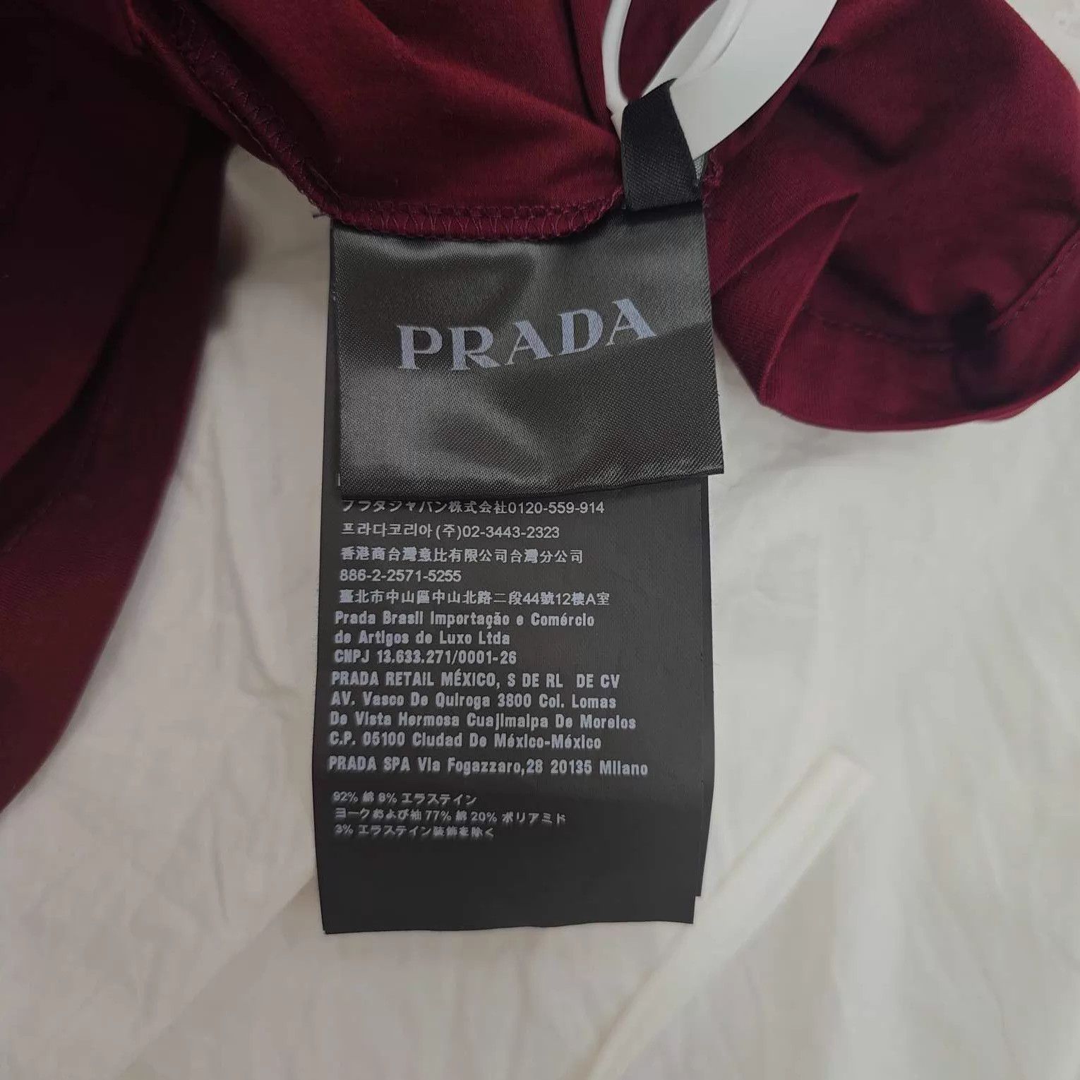 Prada PRADA Red & Blue Colorblock Label Shirt 95 New Size S Size US S / EU 44-46 / 1 - 6 Thumbnail