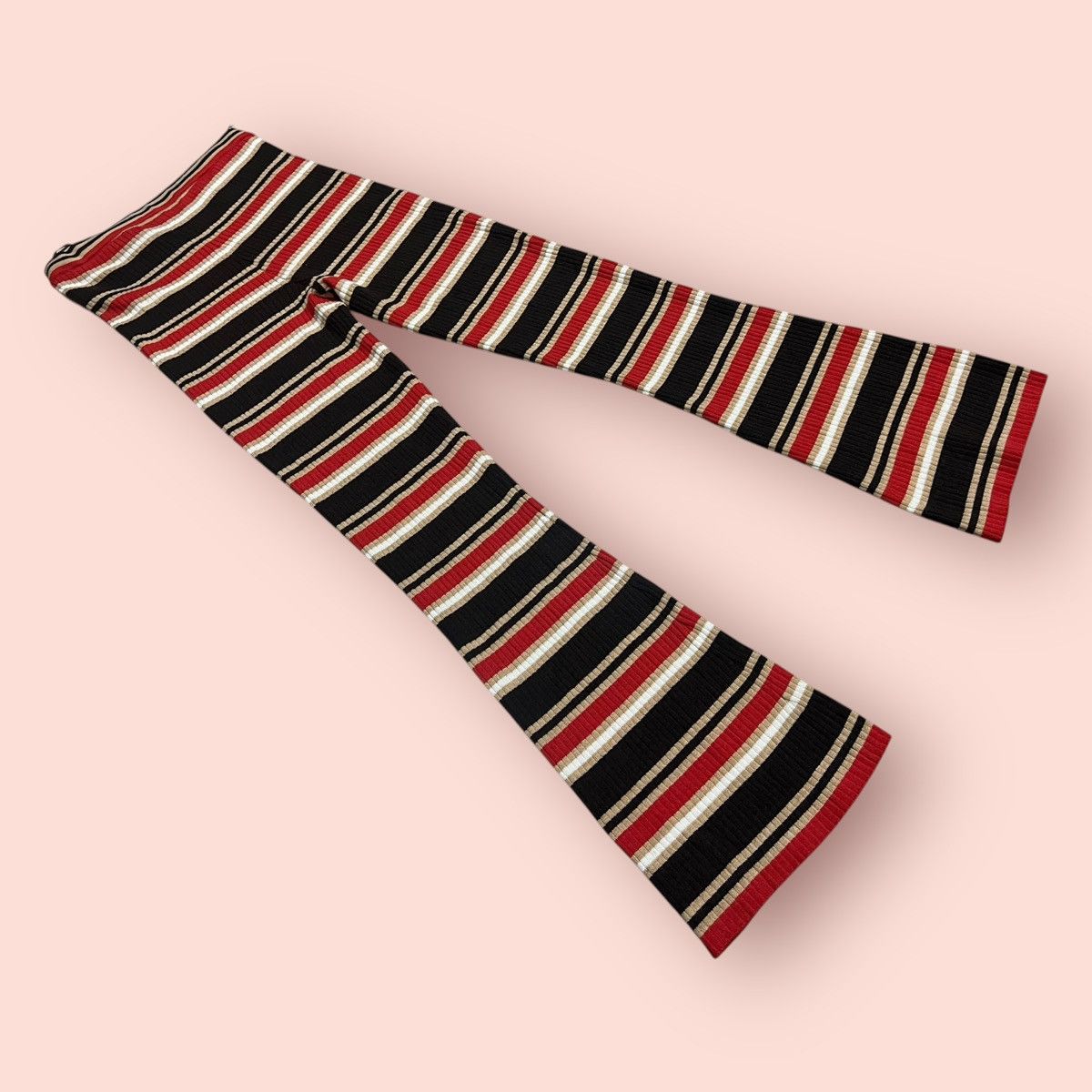 Jun Takahashi × Marimekko × Uniqlo DOPE🔥 MARNI X UNIQLO STRIPED FLARED LEGGING Size 28" / US 6 / IT 42 - 2 Thumbnail