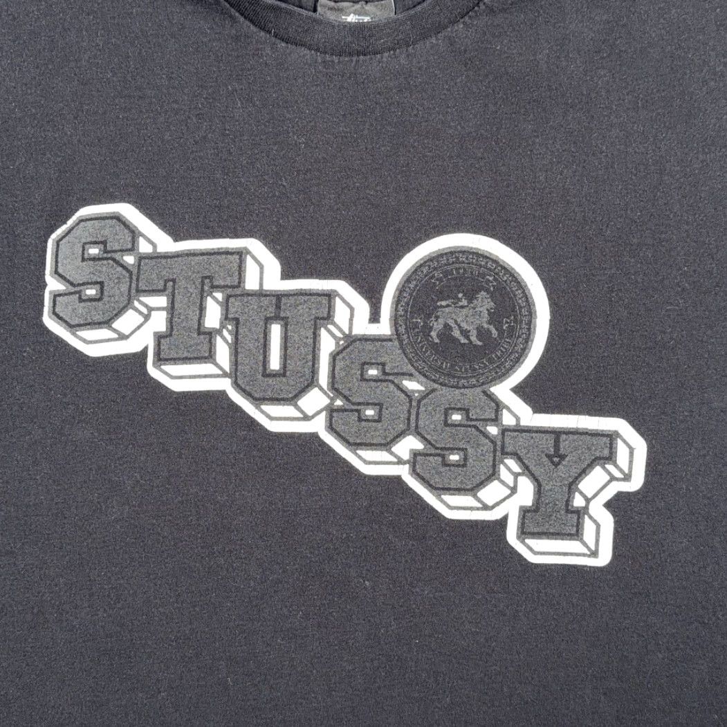 Spell VINTAGE Stussy Shirt Adult MEDIUM Black Skater Big 4 Cities Spell Out Logo Y2K Size US M / EU 48-50 / 2 - 2 Thumbnail