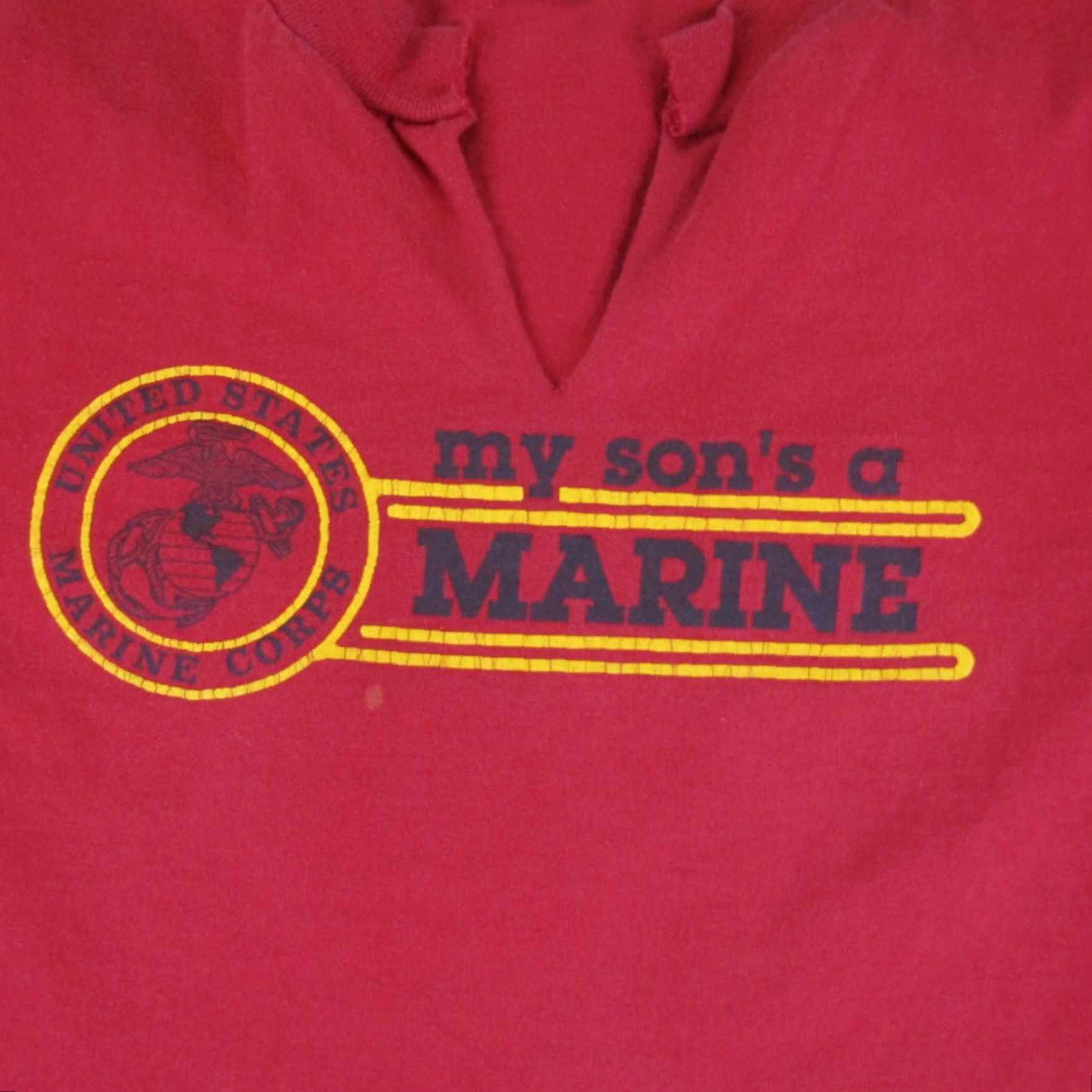 Velva Sheen VINTAGE Velva Sheen Shirt Mens M Red 90s Marine V-Neck T-Shirt Size US M / EU 48-50 / 2 - 5 Thumbnail