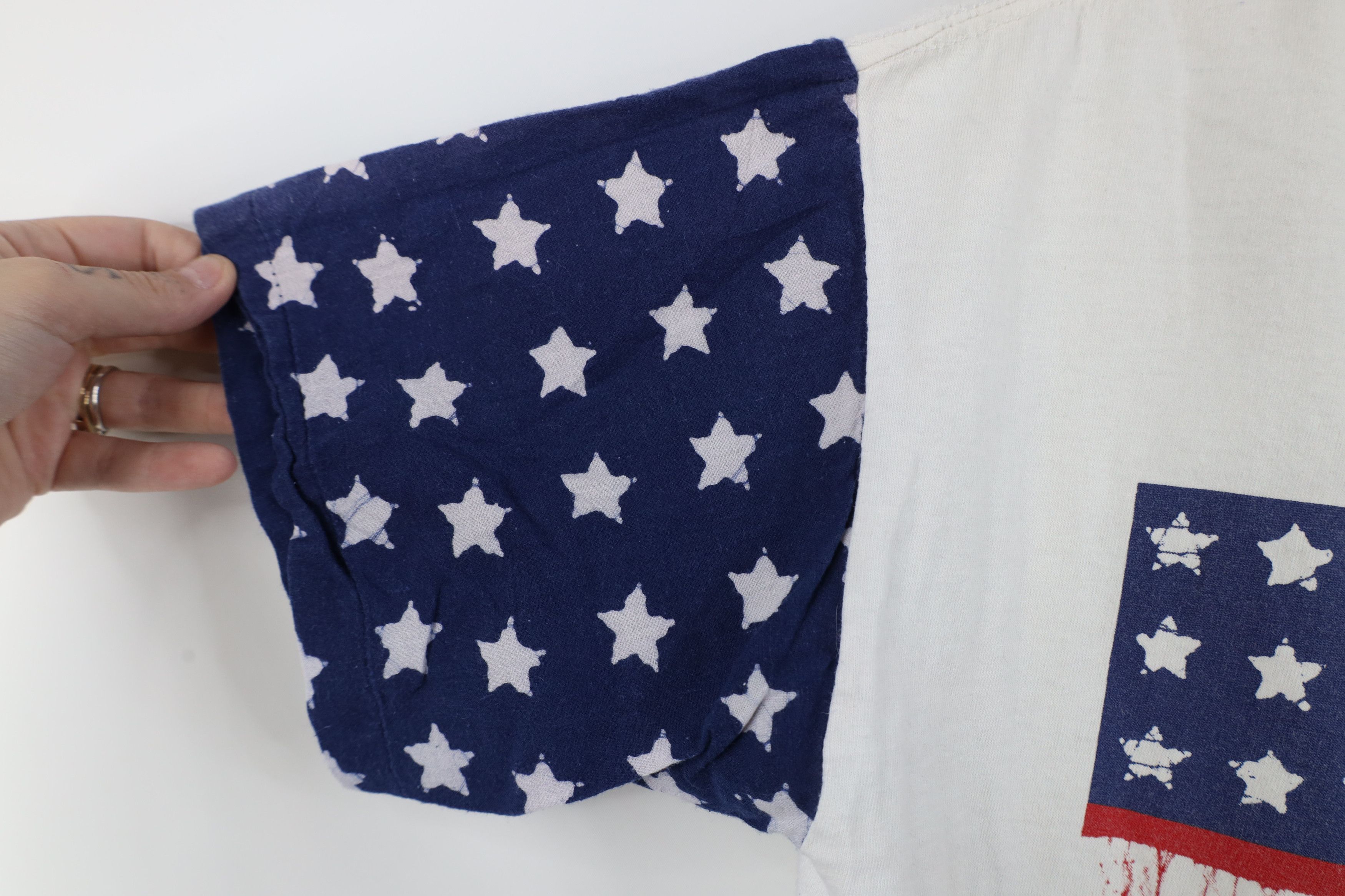 Vintage Vintage 90s Winery USA Flag Cropped Short Sleeve T-Shirt USA Size M / US 6-8 / IT 42-44 - 7 Thumbnail
