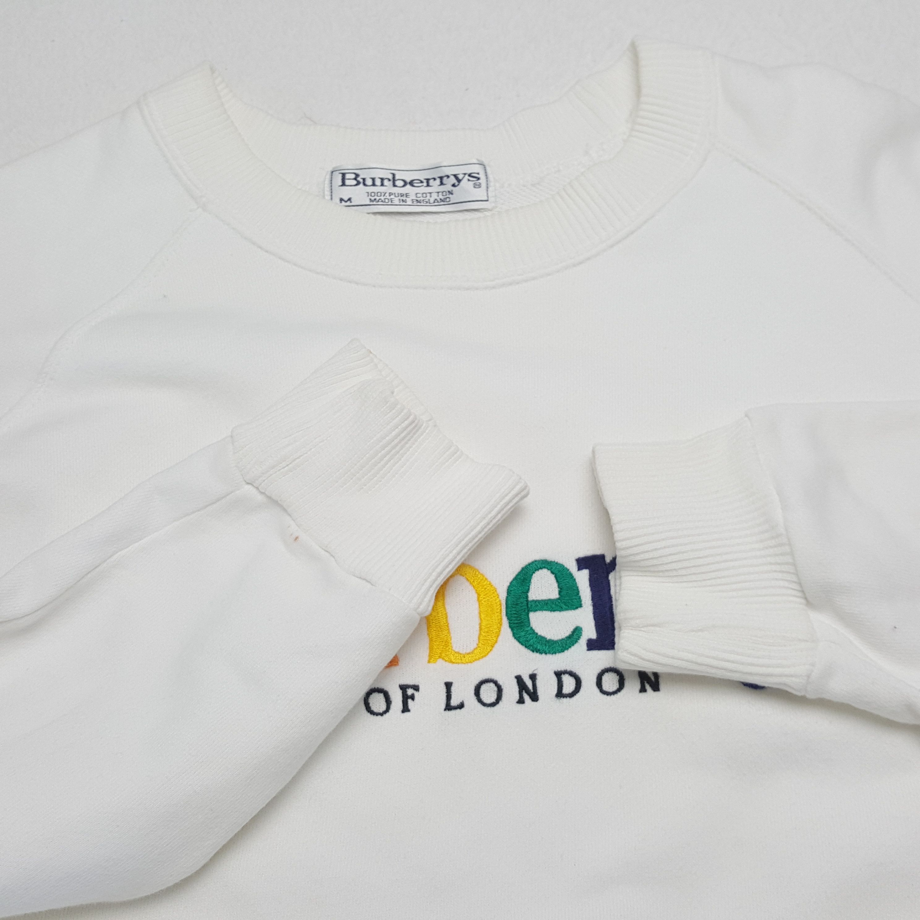 Burberry BURBERRYS Of London Colours Spellout Design Sweatshirt Size US M / EU 48-50 / 2 - 8 Thumbnail
