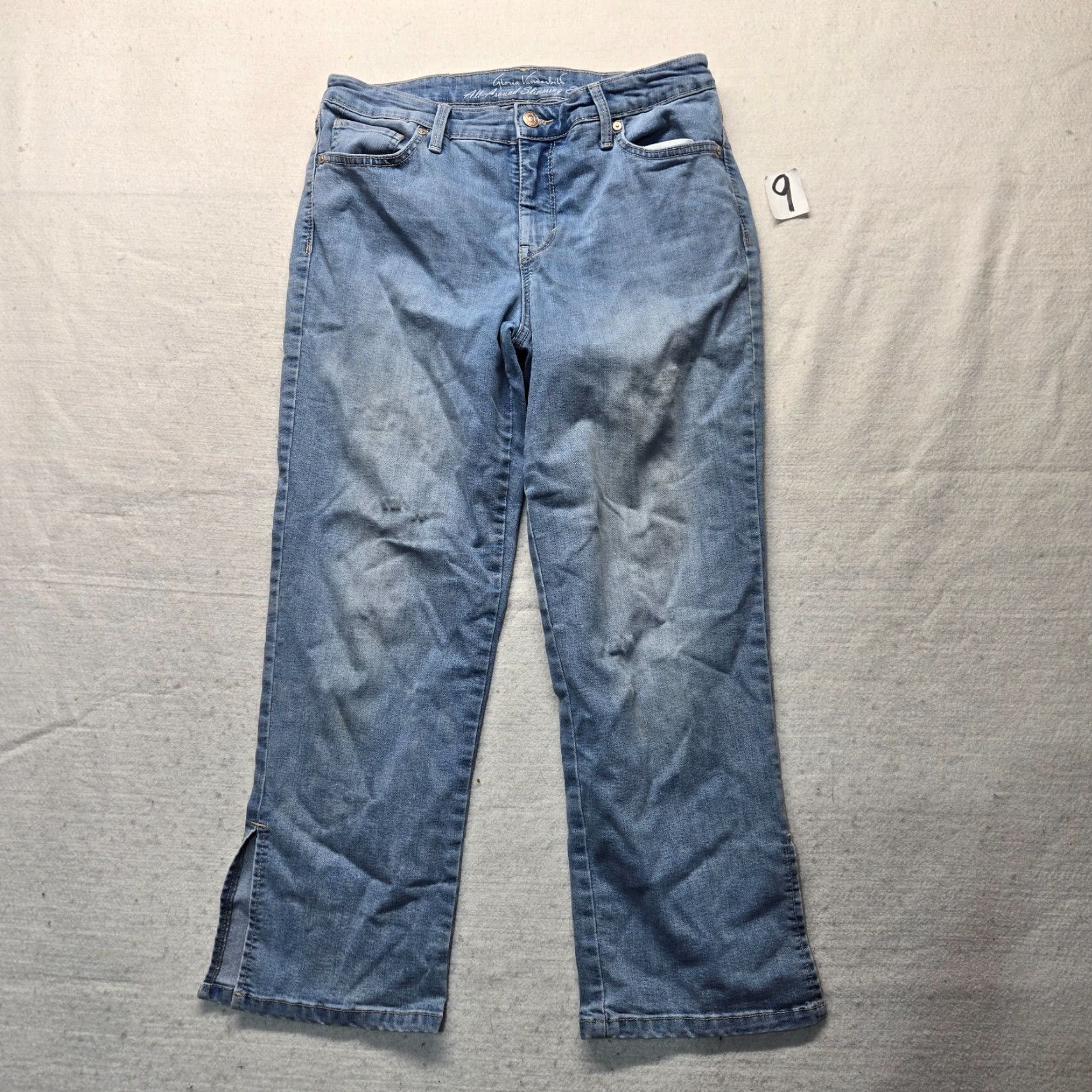 Gloria Vanderbilt Gloria Vanderbilt Amanda Jeans Capri Slimming Women 8 Blue Denim 5-Pocket Stretch Size 30" / US 8 / IT 44 - 2 Thumbnail