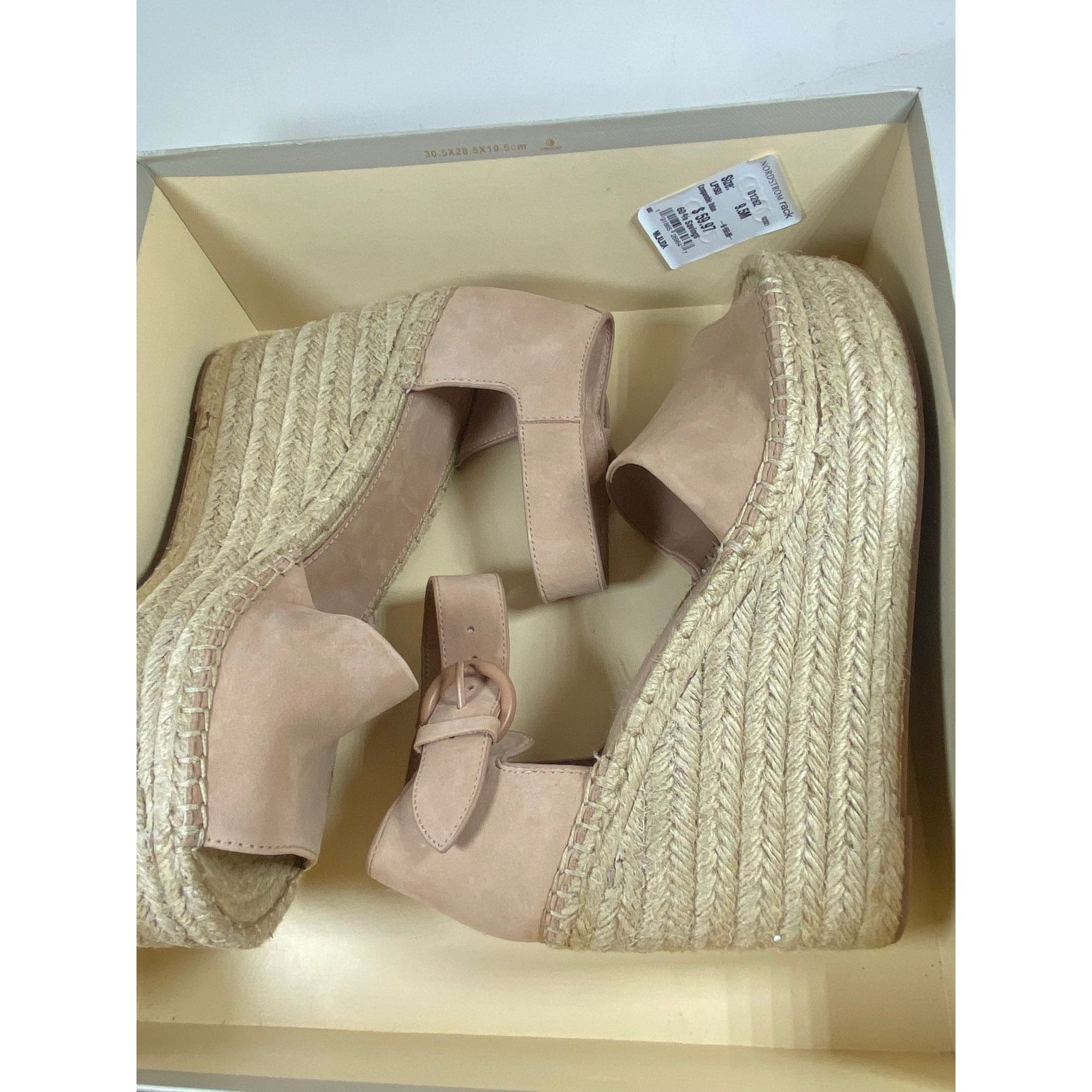 Marc Fisher Marc Fisher Alida Light Pink Suede Espadrille Wedge 9.5M Size US 9.5 / IT 39.5 - 4 Thumbnail