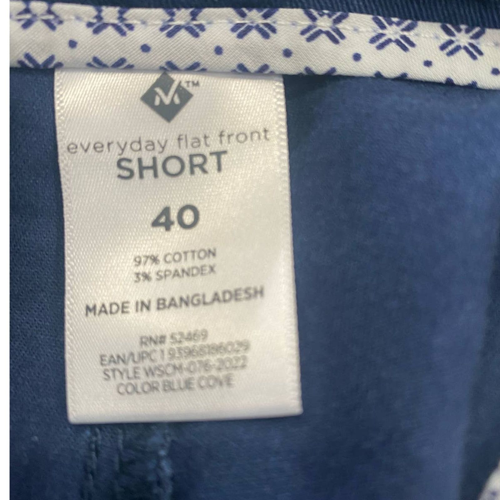 Other Members Mark Men's Everyday Stretch Flat Front Short 40 Size US 40 / EU 56 - 3 Thumbnail