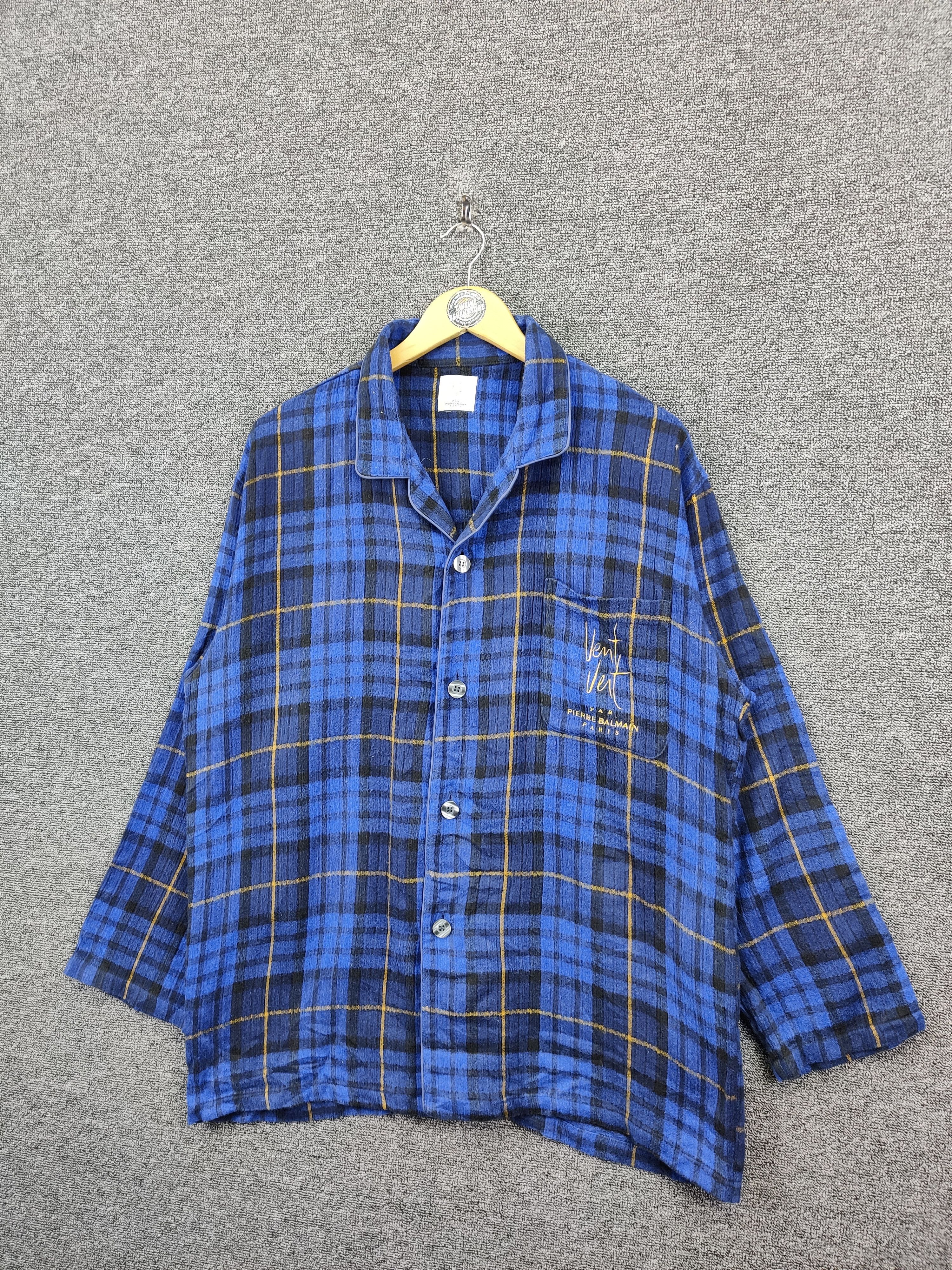 Balmain Vintage Vent Vent Pierre Balmain Checkered Set Pyjama Size US L / EU 52-54 / 3 - 2 Thumbnail