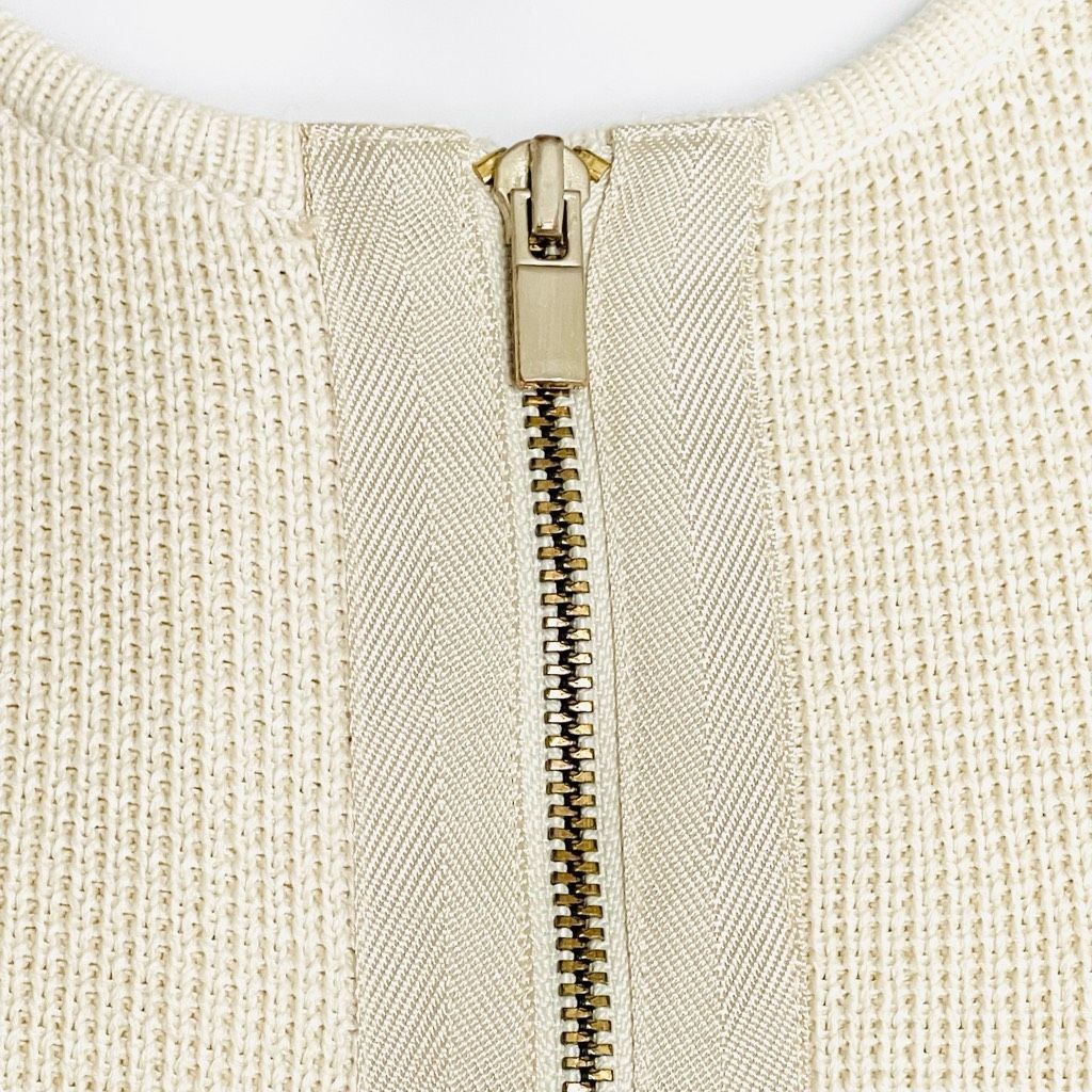 Other Talbots Open Face Ivory Cream Thick Cotton Rayon Long Sweate Size S / US 4 / IT 40 - 8 Thumbnail