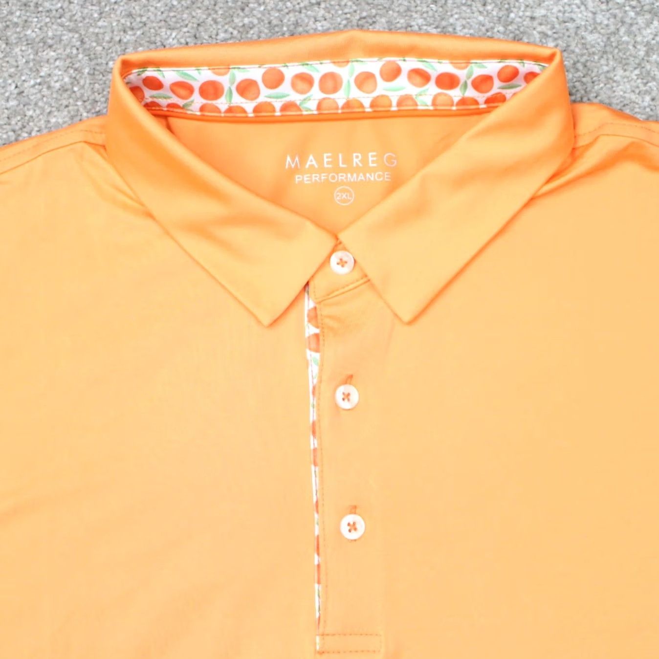 Vintage Maelreg Performance Polo Shirt Men 2XL XXL Orange Golf Poly Stretch Short Sleeve Size US XXL / EU 58 / 5 - 4 Thumbnail