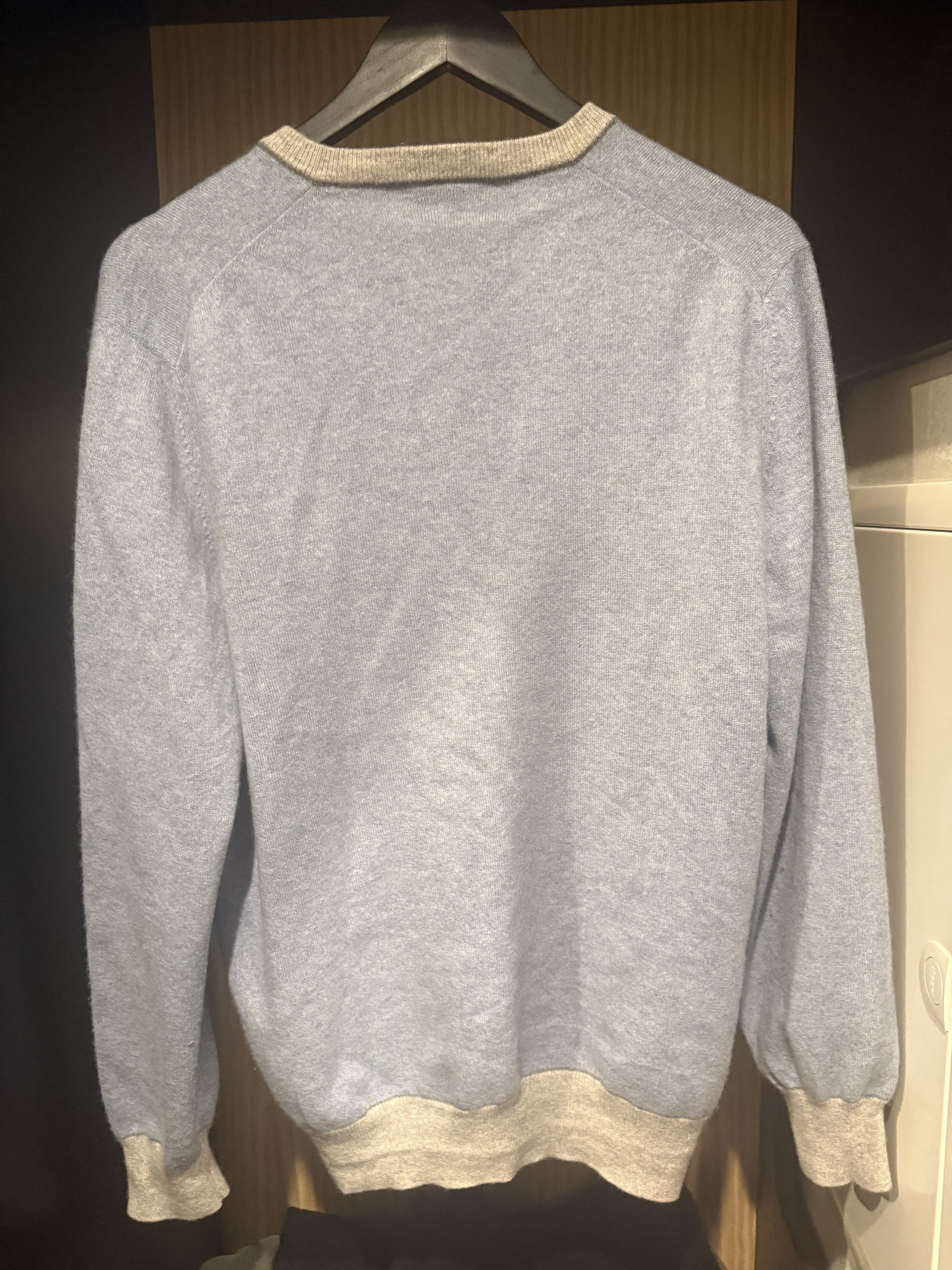 Brunello Cucinelli Brunello Cucinelle Cashmere V-Neck Sweater Size US XL / EU 56 / 4 - 2 Thumbnail