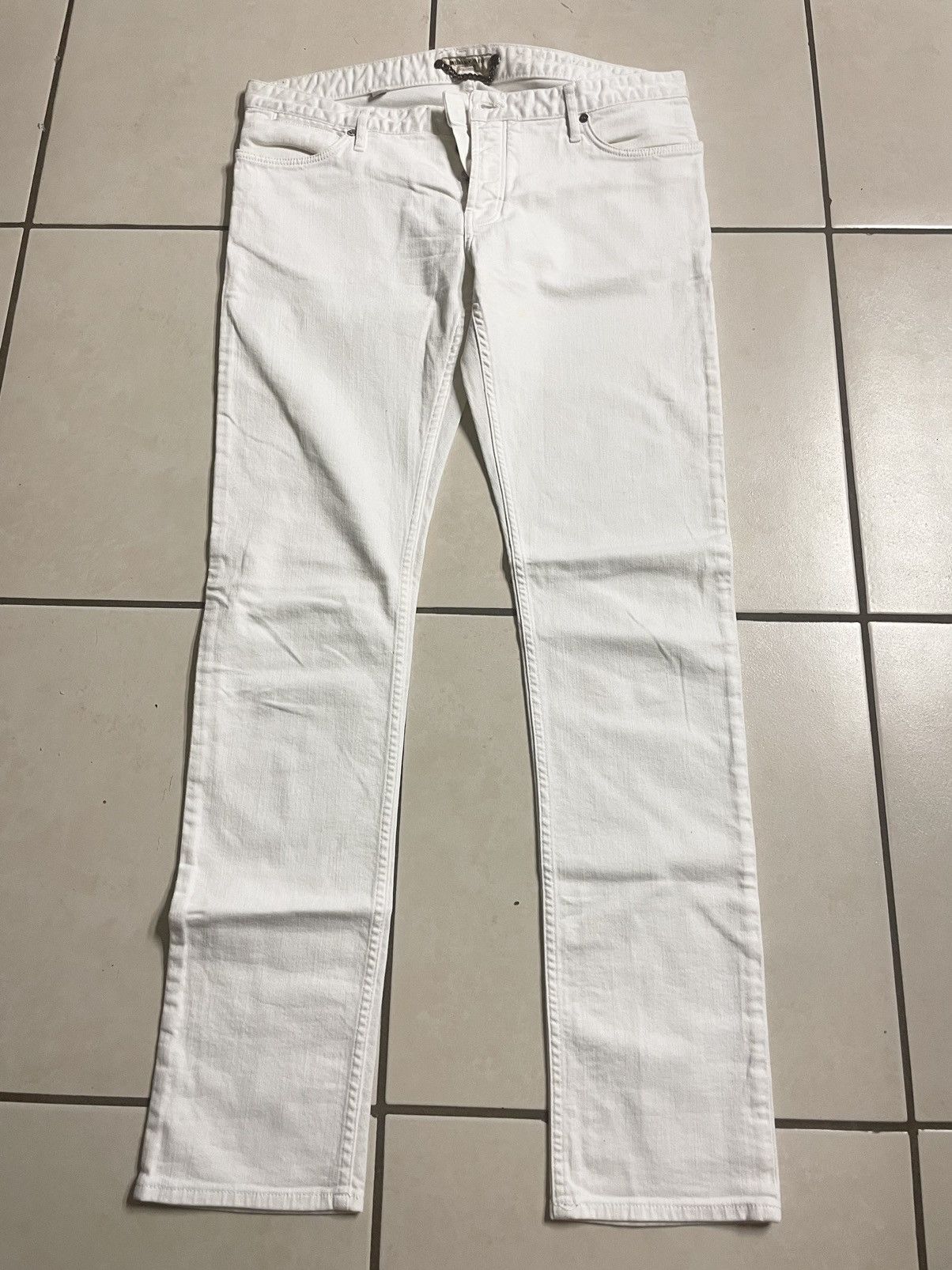 Burberry Burberry White Denim Jeans Size 34 - 1 Thumbnail