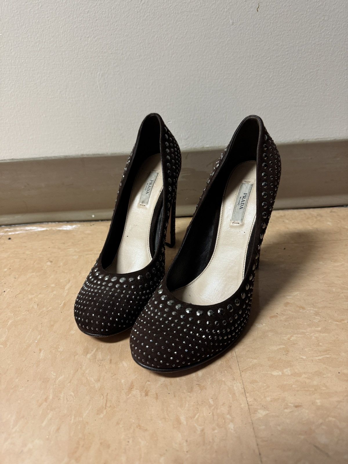 Prada Prada Crystal Heels Size US 9 / IT 39 - 1 Thumbnail