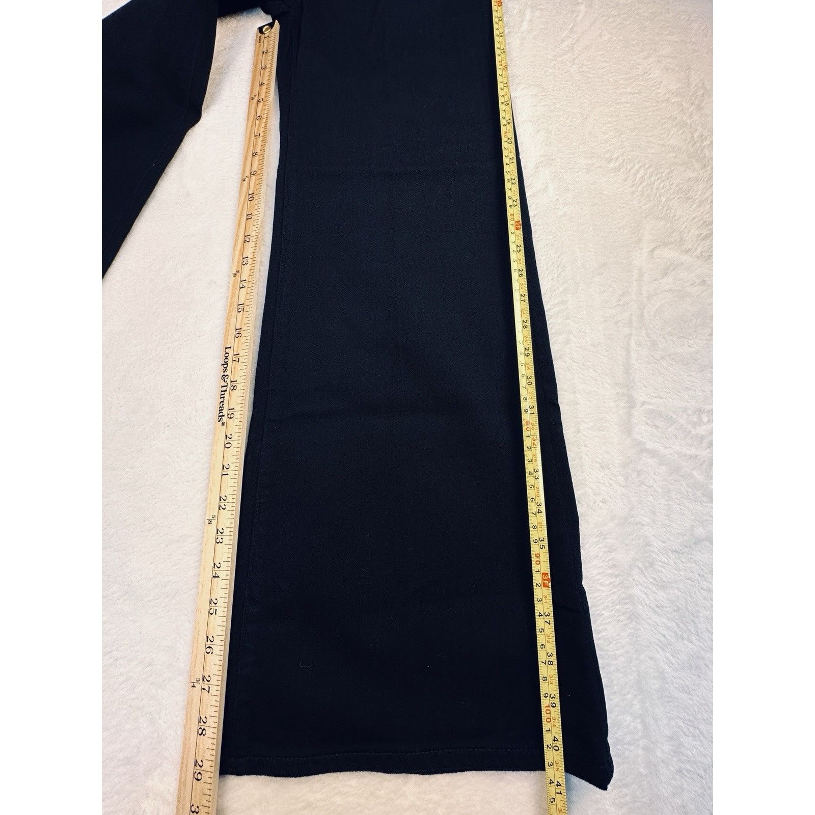 J.Crew J.Crew Womens Denim Trouser Wide Leg Jean Black High Rise Sz Size 26" / US 2 / IT 38 - 13 Thumbnail