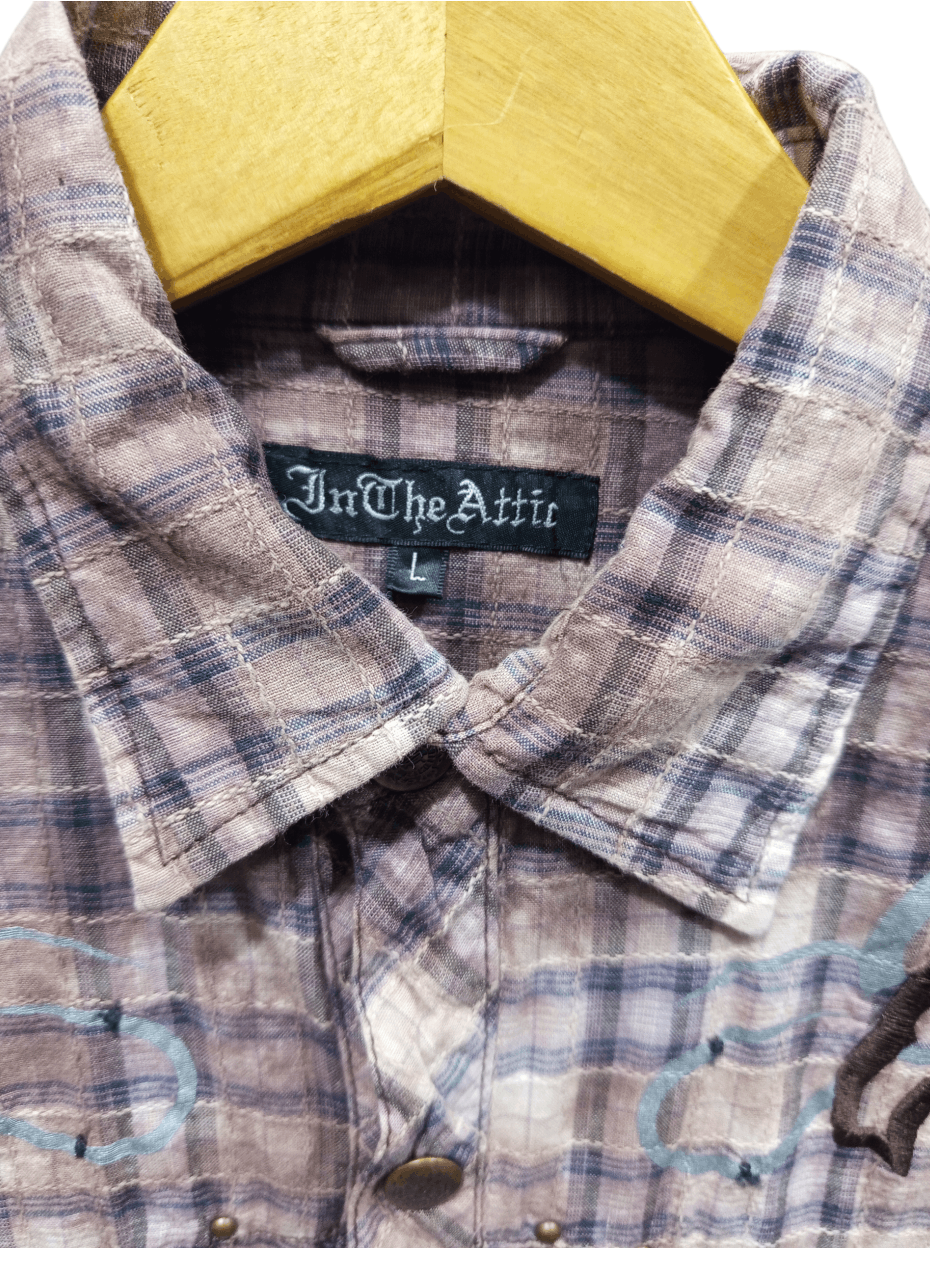 In The Attic In The Attic Western Plaid Snap Shirt Size US L / EU 52-54 / 3 - 8 Thumbnail