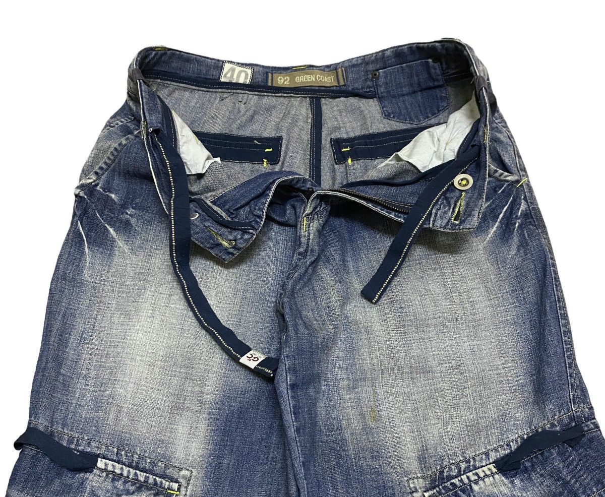 If Six Was Nine × Japanese Brand × Le Grande Bleu (L.G.B.) Rare Design Vintage Green Coast Tactical Baggy Jeans 2000s Size US 32 / EU 48 - 6 Thumbnail