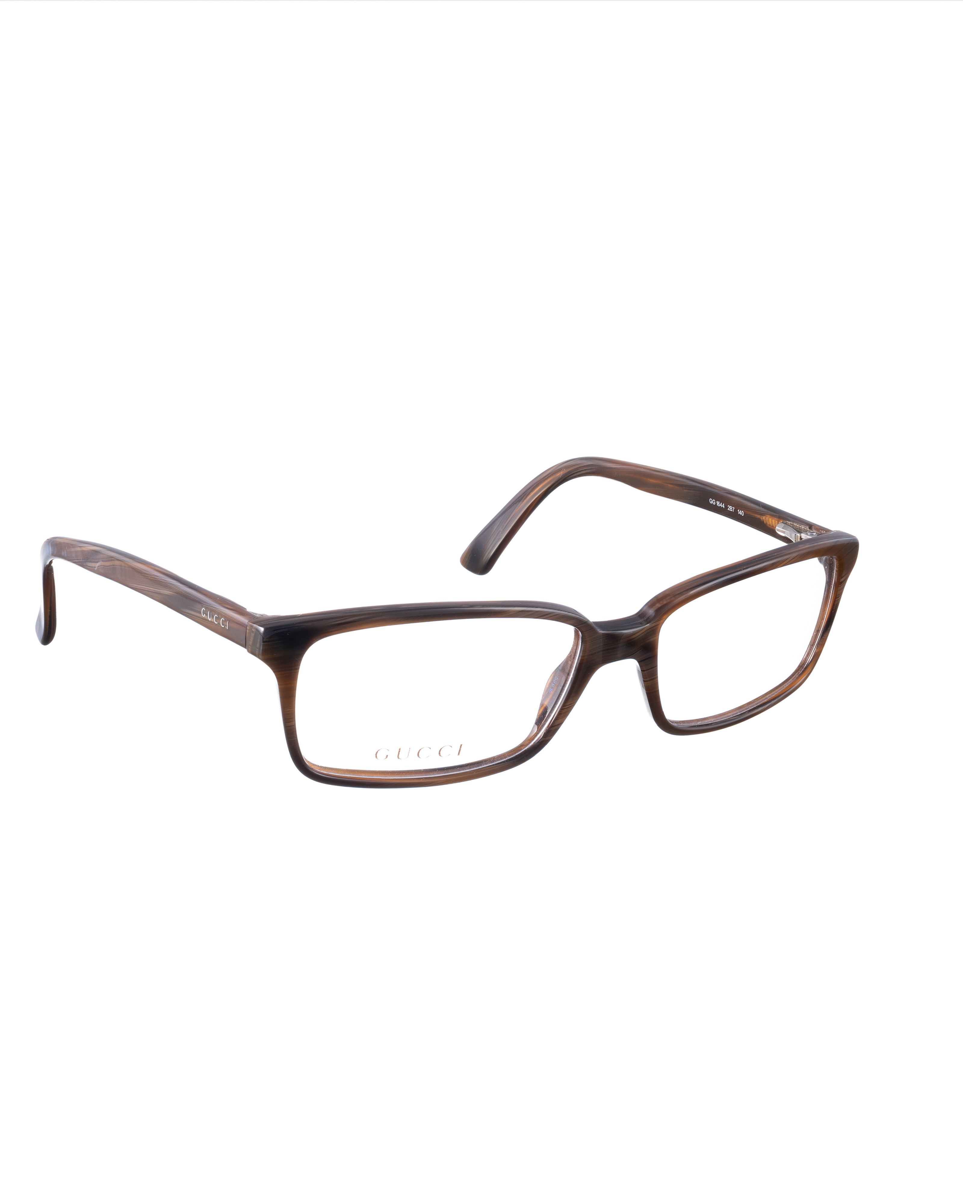 Gucci Gucci 00s Brown Wooden Classic Glasses Size ONE SIZE - 3 Thumbnail