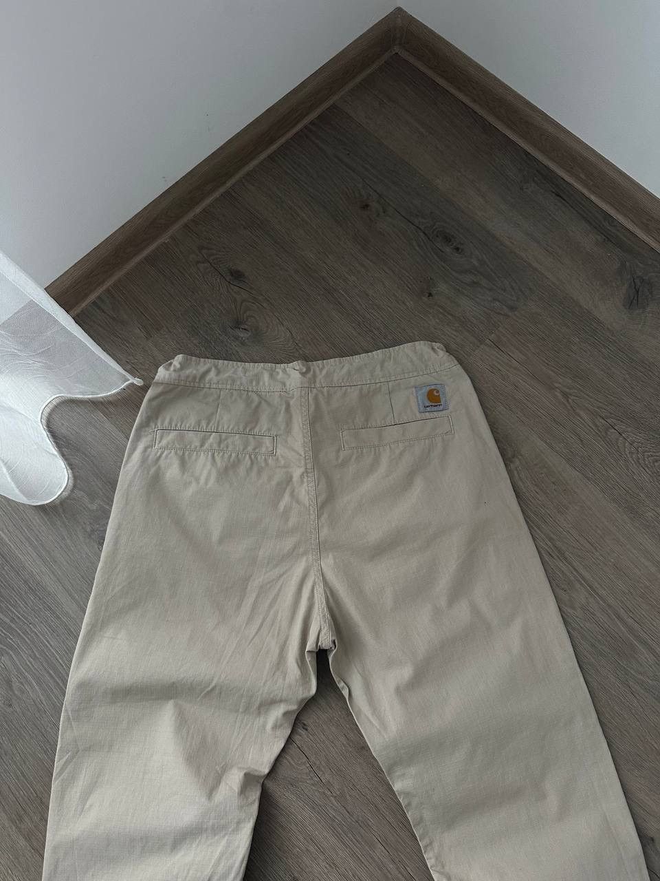 Carhartt × Carhartt Wip × Vintage Vintage Carhartt Beige Big Logo Pants Size US 30 / EU 46 - 12 Thumbnail