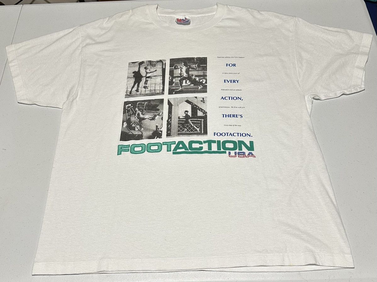 Vintage Vintage FootAction USA single Stitch T-shirt Size US XL / EU 56 / 4 - 1 Thumbnail
