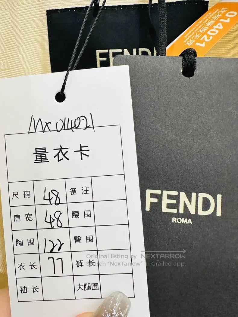 Fendi Fendi Logo full print single-breasted jacket Size US M / EU 48-50 / 2 - 3 Thumbnail