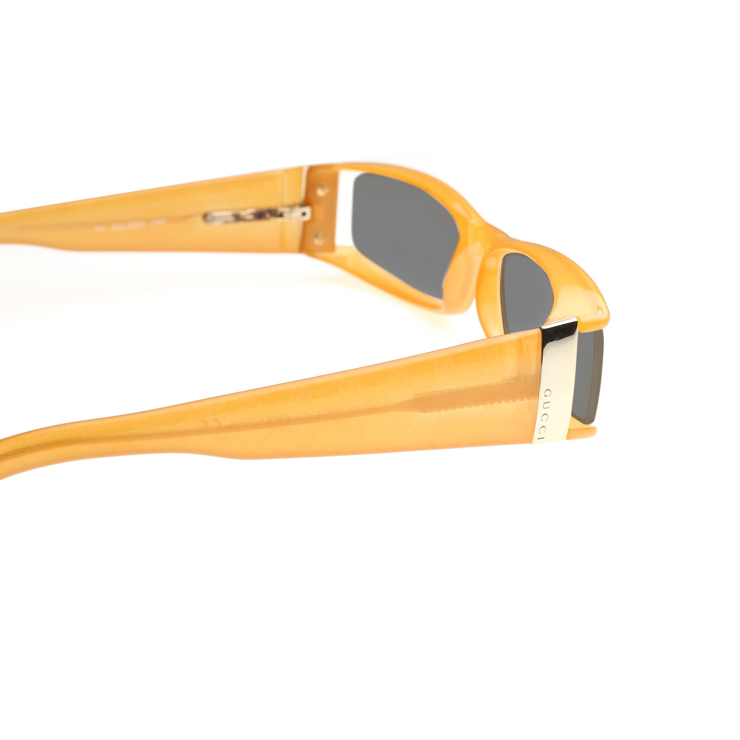 Gucci Gucci '00s Orange Monogram Rectangular Sunglasses Black Size ONE SIZE - 3 Thumbnail