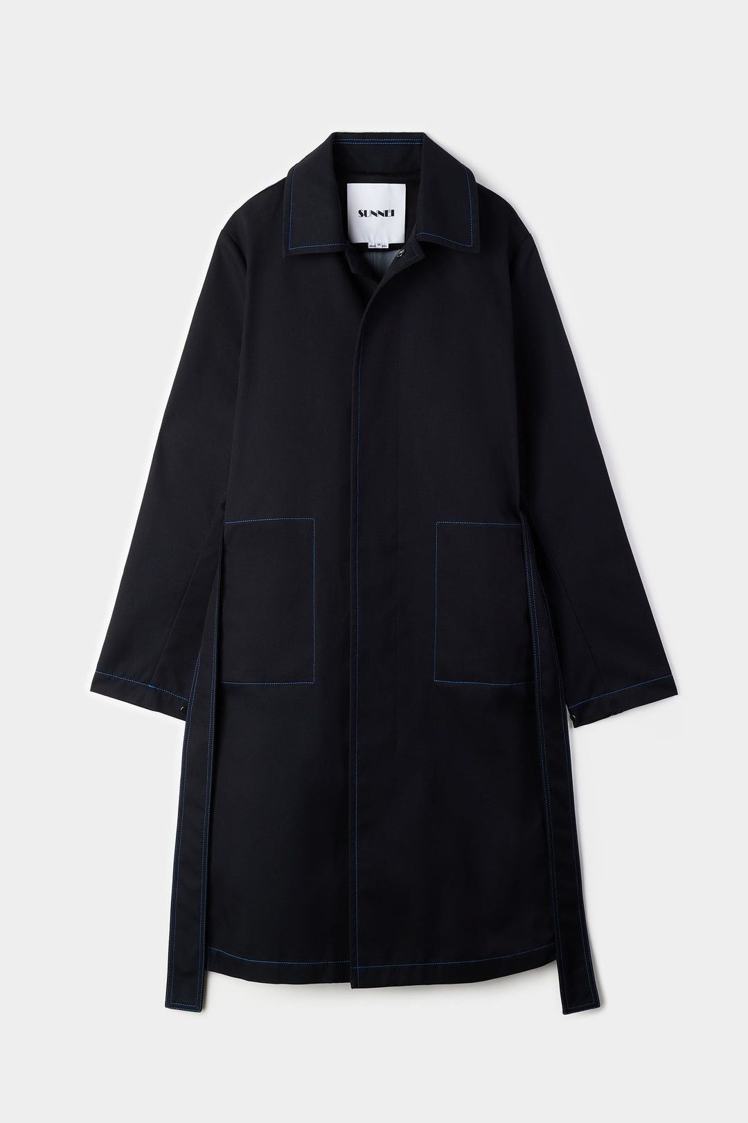 Sunnei o1mle0925 Trench Coat in Dark Blue Size US M / EU 48-50 / 2 - 1 Preview