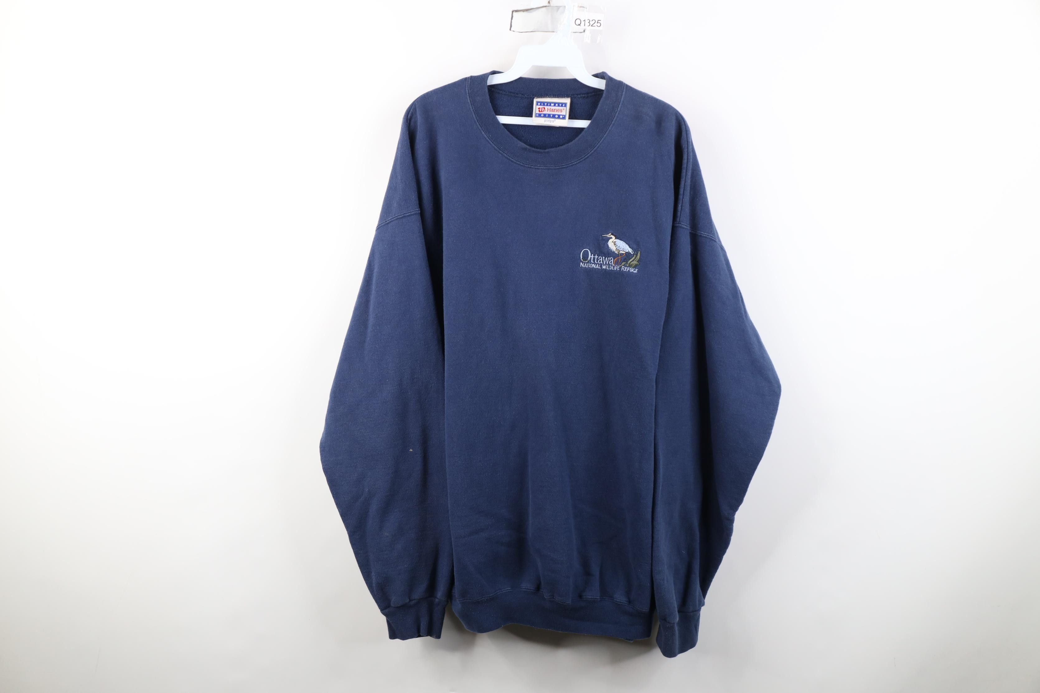 Vintage Vintage 90s Earth Day Ottawa National Wildlife Sweatshirt Size US L / EU 52-54 / 3 - 1 Thumbnail
