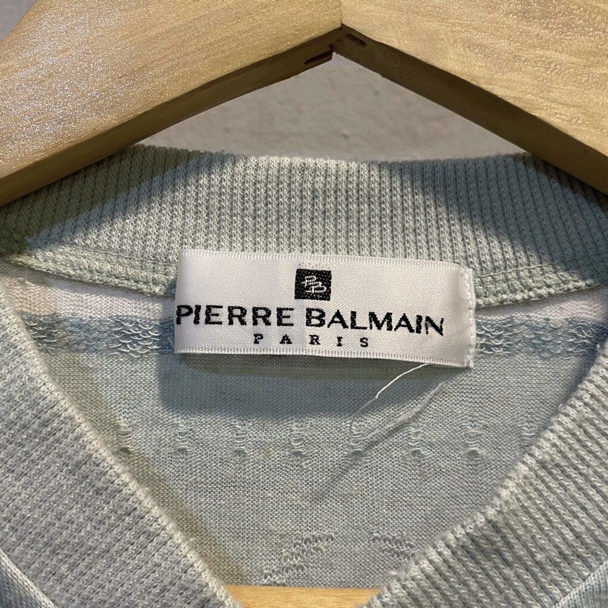 Pierre Balmain VINTAGE‼️Pierre Balmain striped Henley polo shirt Size US L / EU 52-54 / 3 - 7 Thumbnail