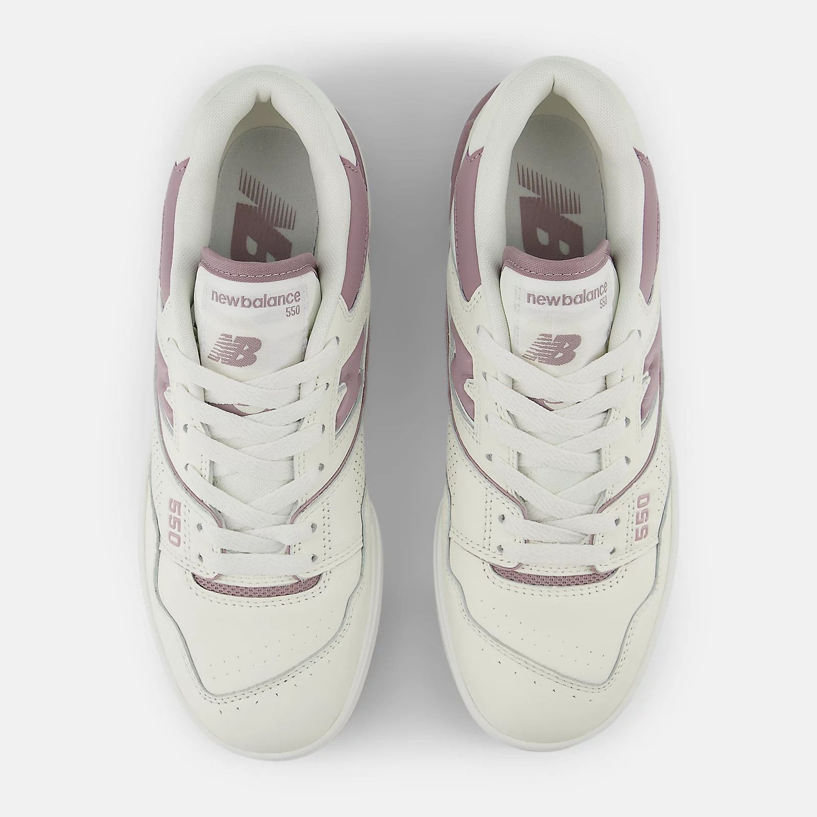 New Balance o1s22i1n1124 550 Unisex Sneakers in White Purple Size US 7 / EU 40 - 4 Thumbnail