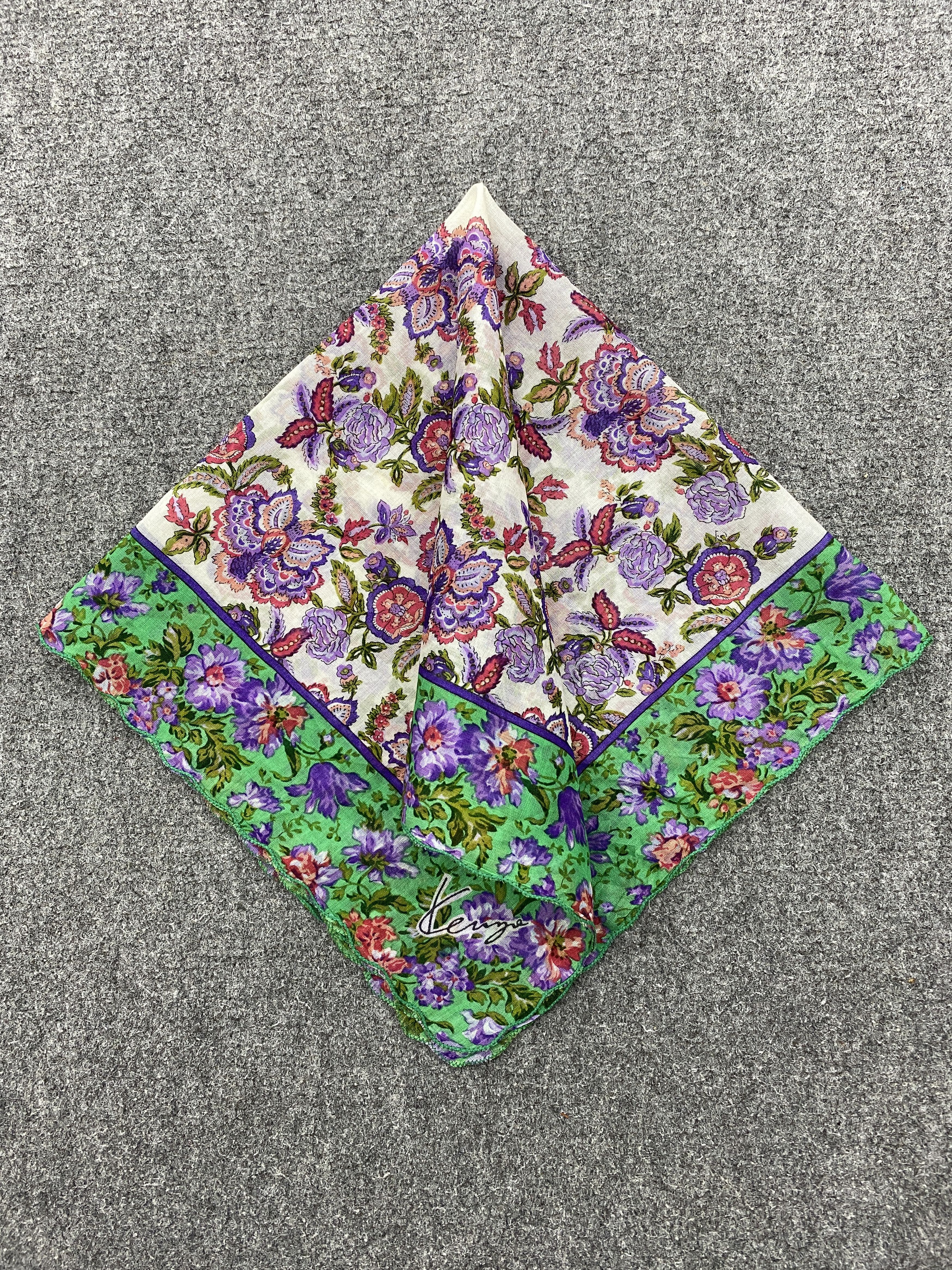 Kenzo Vintage Kenzo Handkerchief / Neckerchief / Bandana HKC0869 Size ONE SIZE - 4 Thumbnail