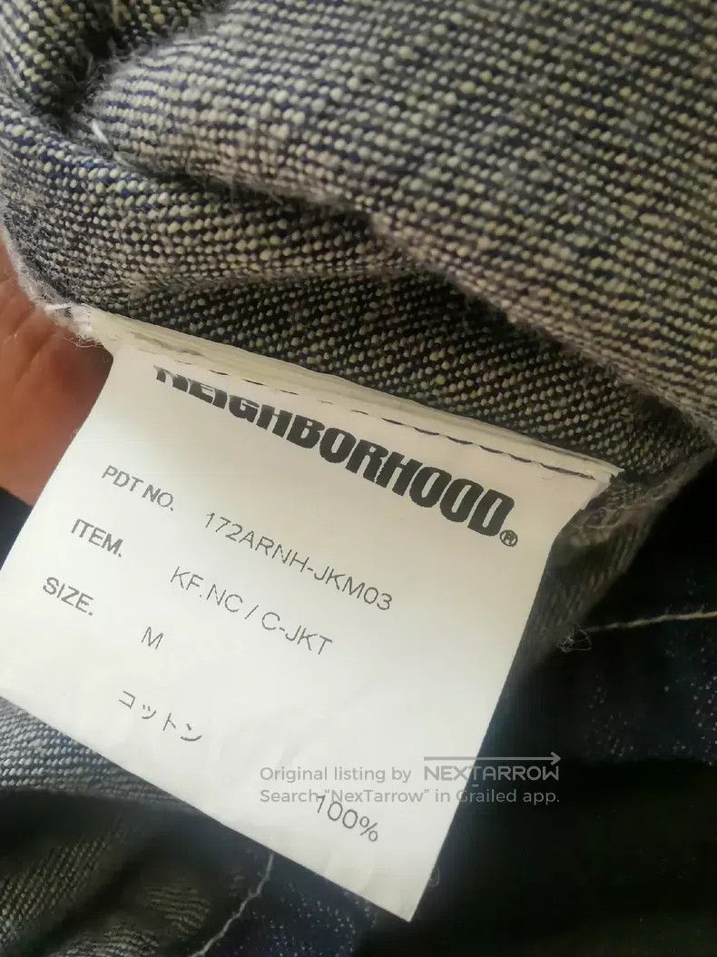 Neighborhood Denim Jacket with Chinese Buttons, Size M