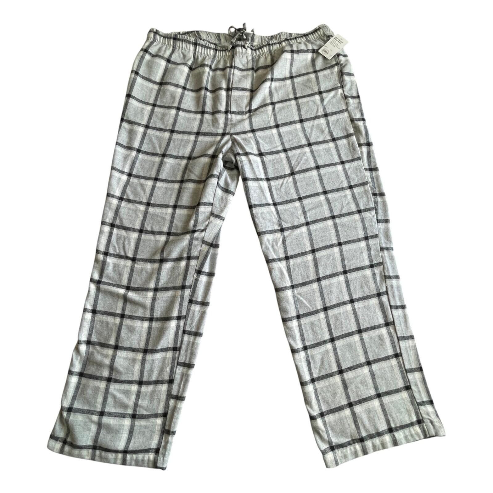 Sonoma Sonoma XXL Gray Plaid Flannel Sleep Lounge Pants NWT Size ONE SIZE - 2 Thumbnail