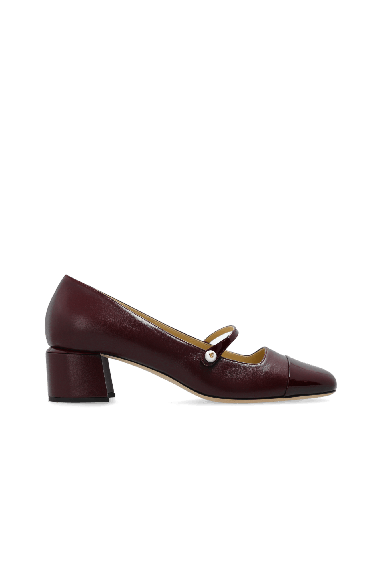 Jimmy Choo o1s22i1n1024 Mary Jane Style Pumps in Burgandy Size US 10 / IT 40 - 1 Thumbnail