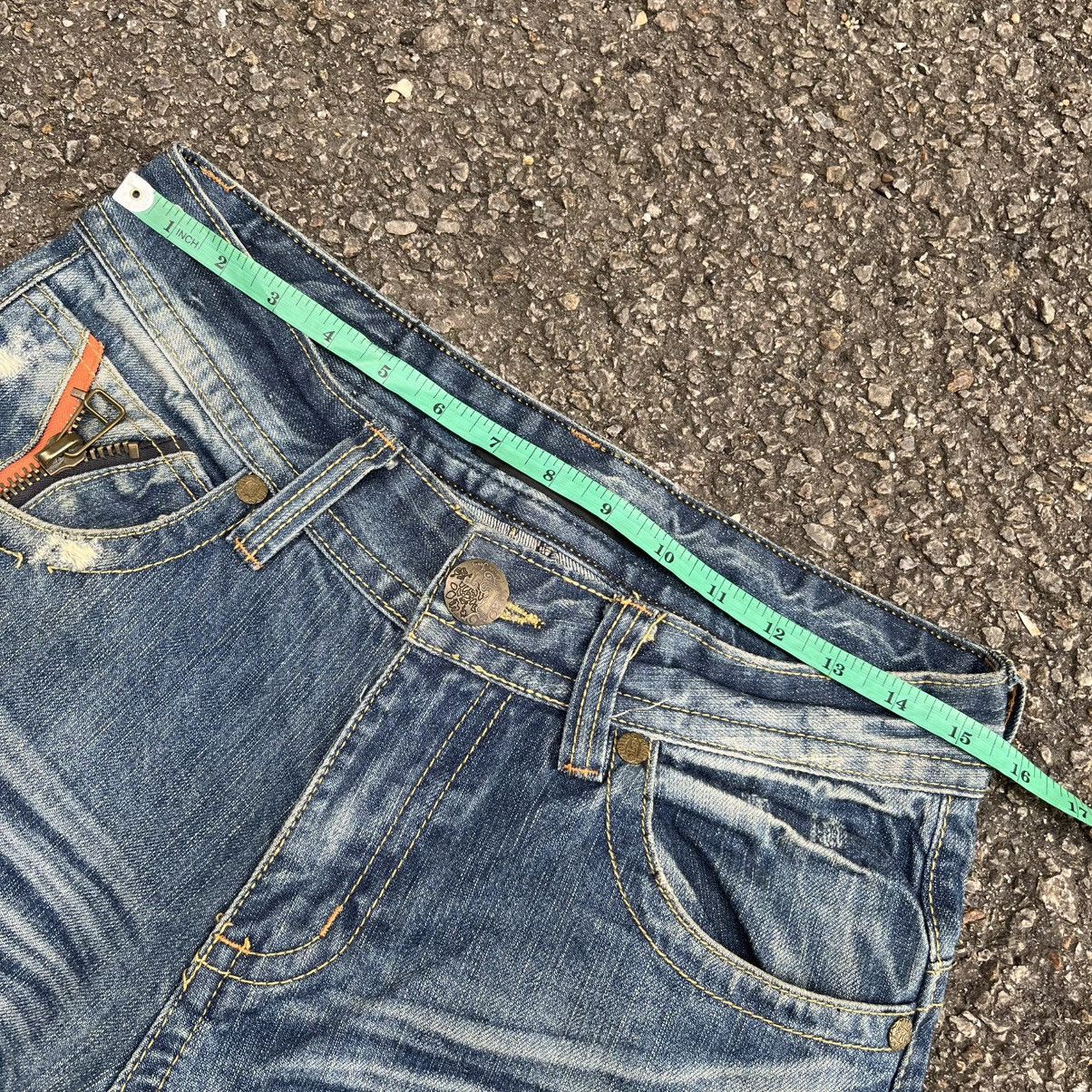 Tornado Mart Japanese Lolita Clawmark Jeans Faded Distressed Denim Punk Size US 30 / EU 46 - 7 Thumbnail