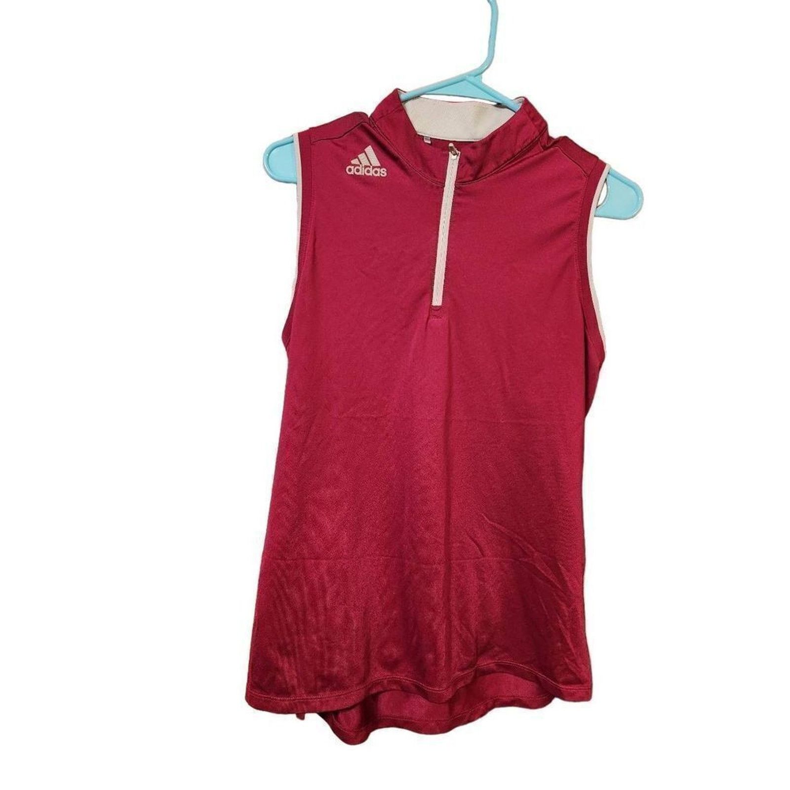 Adidas Womens Large red adidas tank Size L / US 10 / IT 46 - 4 Thumbnail