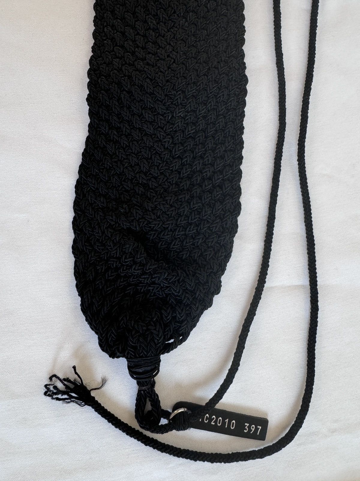 Prada VTG Prada Milano Handmade Crochet Cummerbund Tux Belt Knit Size ONE SIZE - 3 Thumbnail