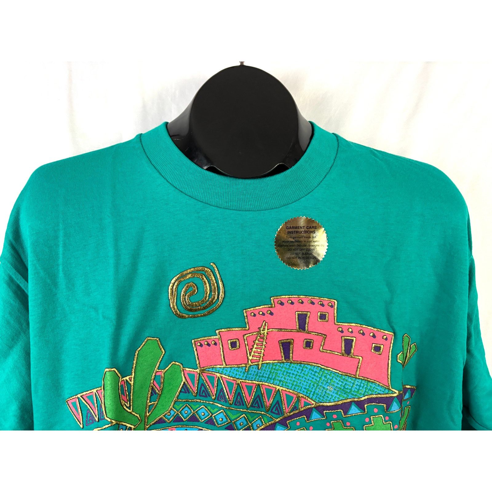 Vintage VTG Arizona Single Stitch Crewneck Tshirt Green Southwestern Size US L / EU 52-54 / 3 - 6 Thumbnail
