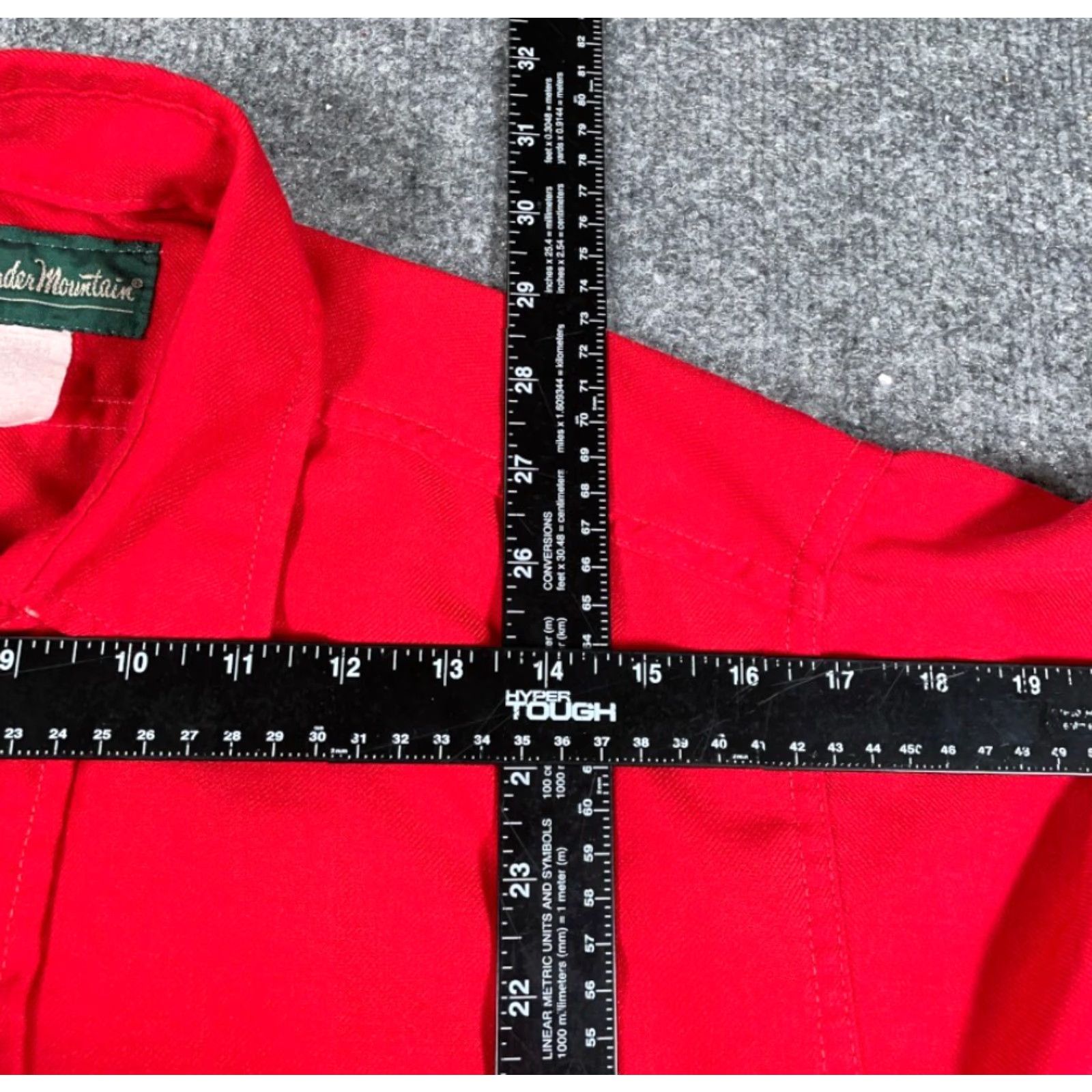 Vintage VTG 90s Gander Mountain Twill Work Shirt Adult Large XL Red Midweight Outdoor Mens Button-Front Collar Shirt Size US L / EU 52-54 / 3 - 5 Thumbnail