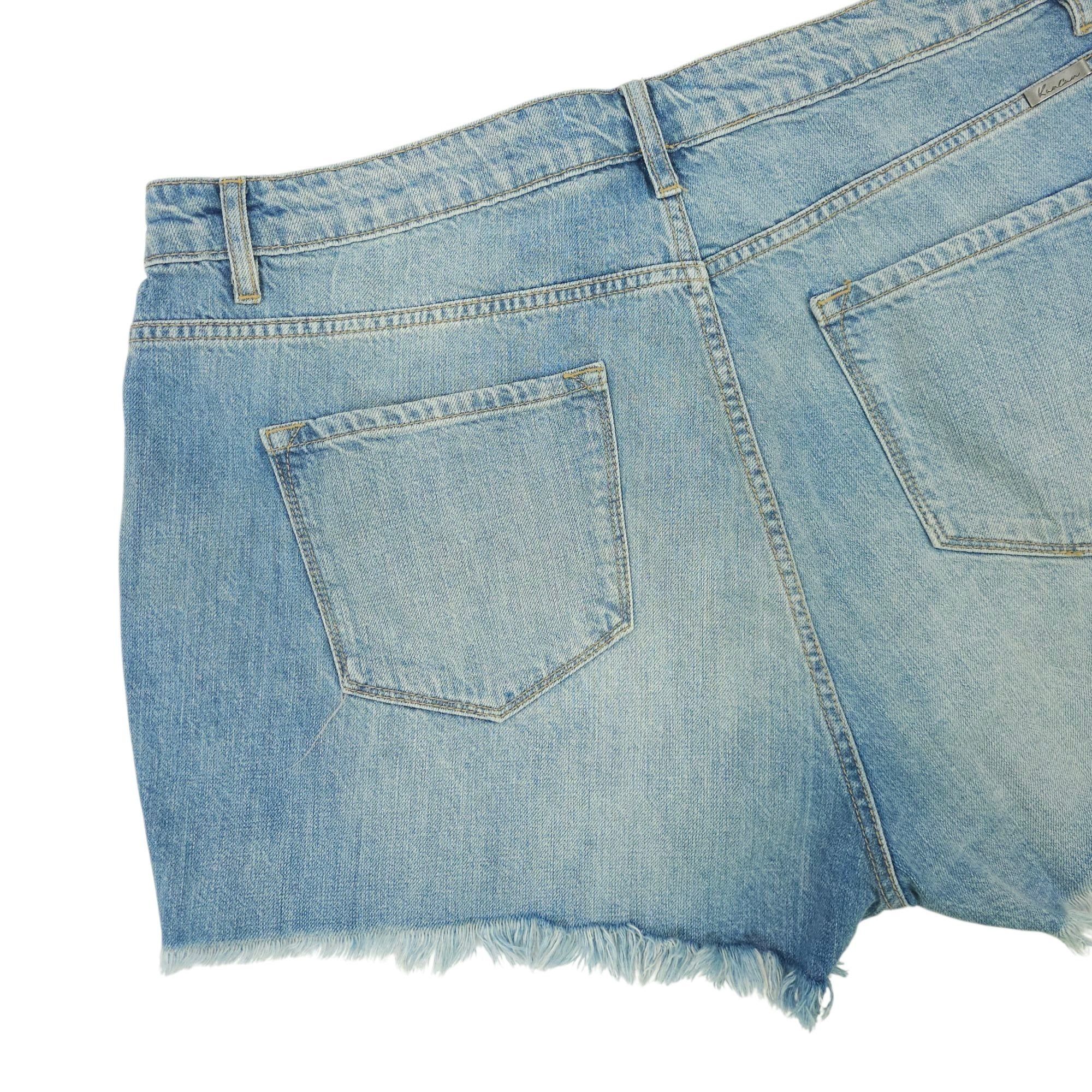 Kancan USA KanCan Isabelle Ultra High Rise Mom Shorts Womens XL Light Size 38" / US 16 / IT 52 - 10 Thumbnail