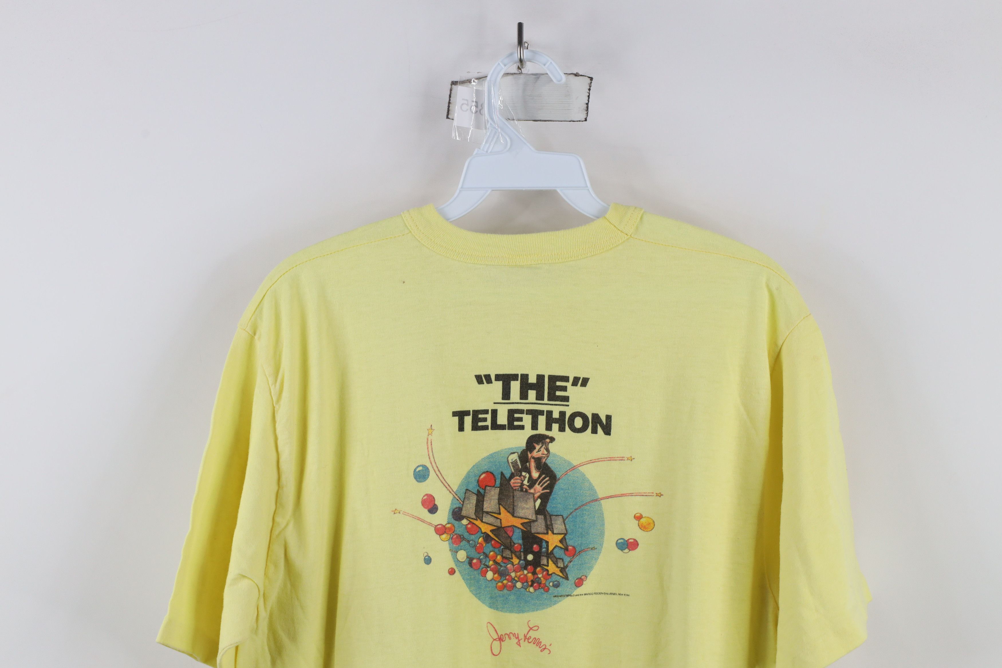 Vintage Vintage 70s Jerry Telethon Muscular Dystrophy T-Shirt USA Size US XXL / EU 58 / 5 - 13 Thumbnail