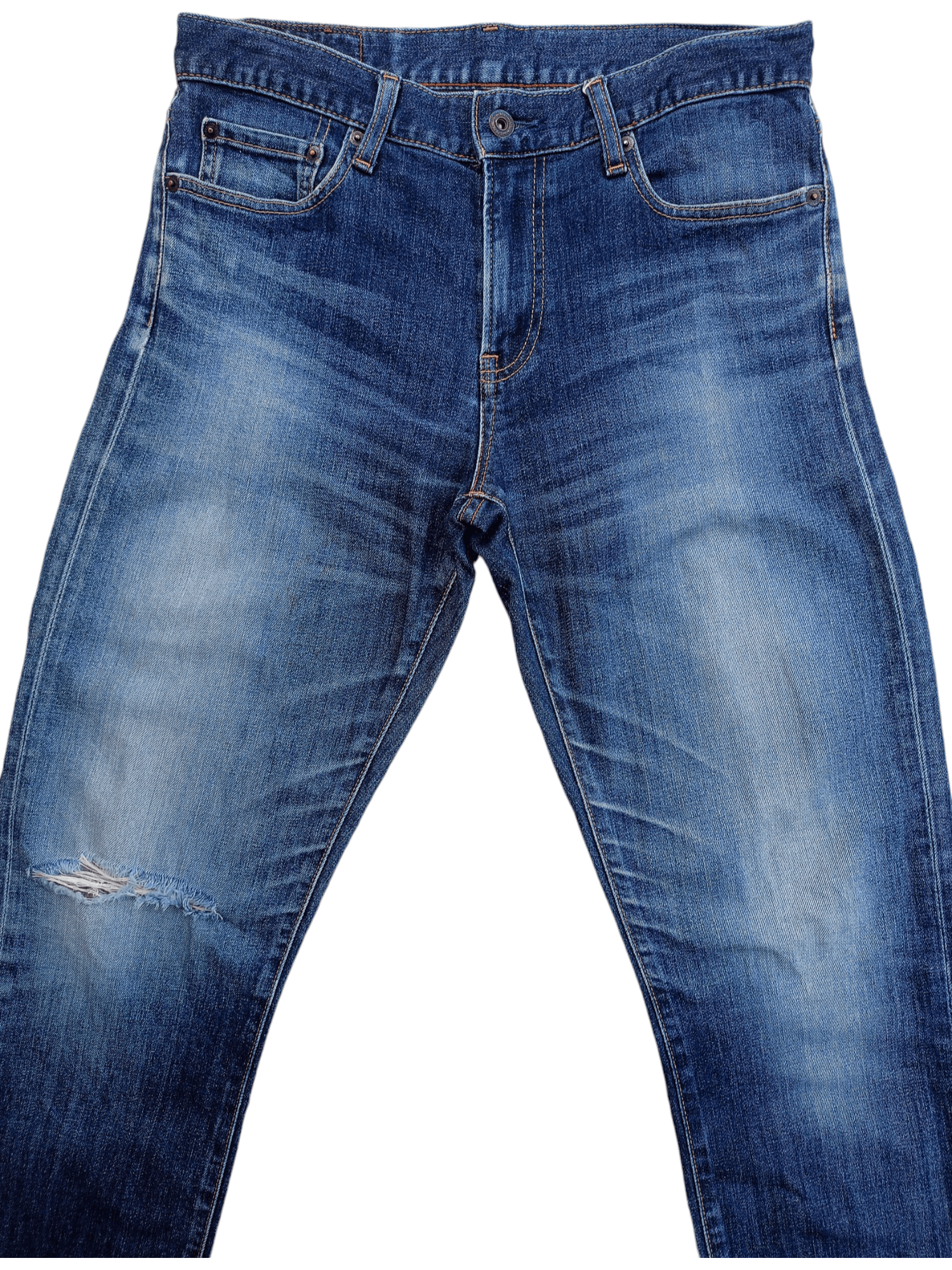 Uniqlo × Vintage UNIQLO UJ Distressed Vintage Streetwear Denim Size US 32 / EU 48 - 2 Thumbnail