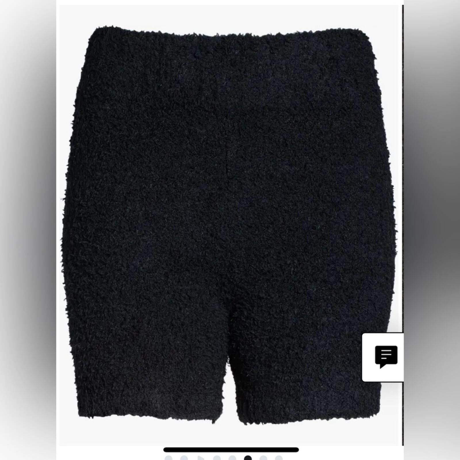 Swims SKIMS Black Cozy Knit Shorts Size 36" / US 14 / IT 50 - 2 Thumbnail