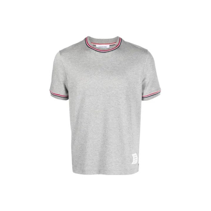 Thom Browne Gray Short Sleeve T-Shirt for Men