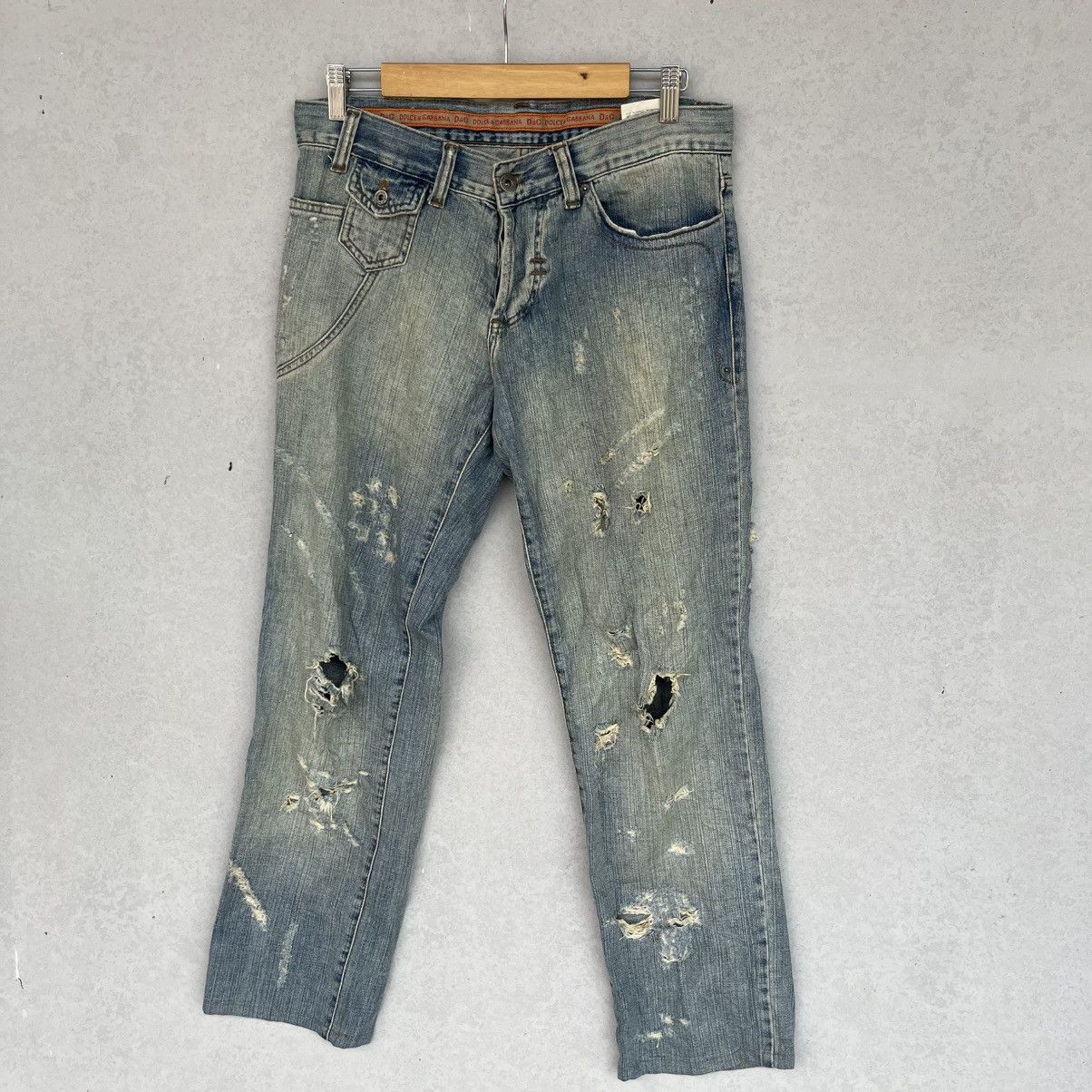 Other vintage DG Blue Jeans Denim Pullover Jumper Size S W17 L29 Size US 26 / EU 42 - 2 Thumbnail