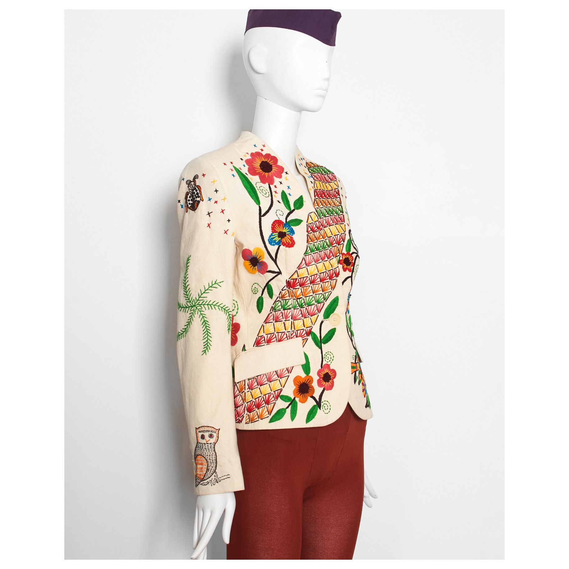 Bernhard Willhelm vintage 2003 embroidered BERNHARD WILLHELM folklore jacket Size S / US 4 / IT 40 - 3 Thumbnail