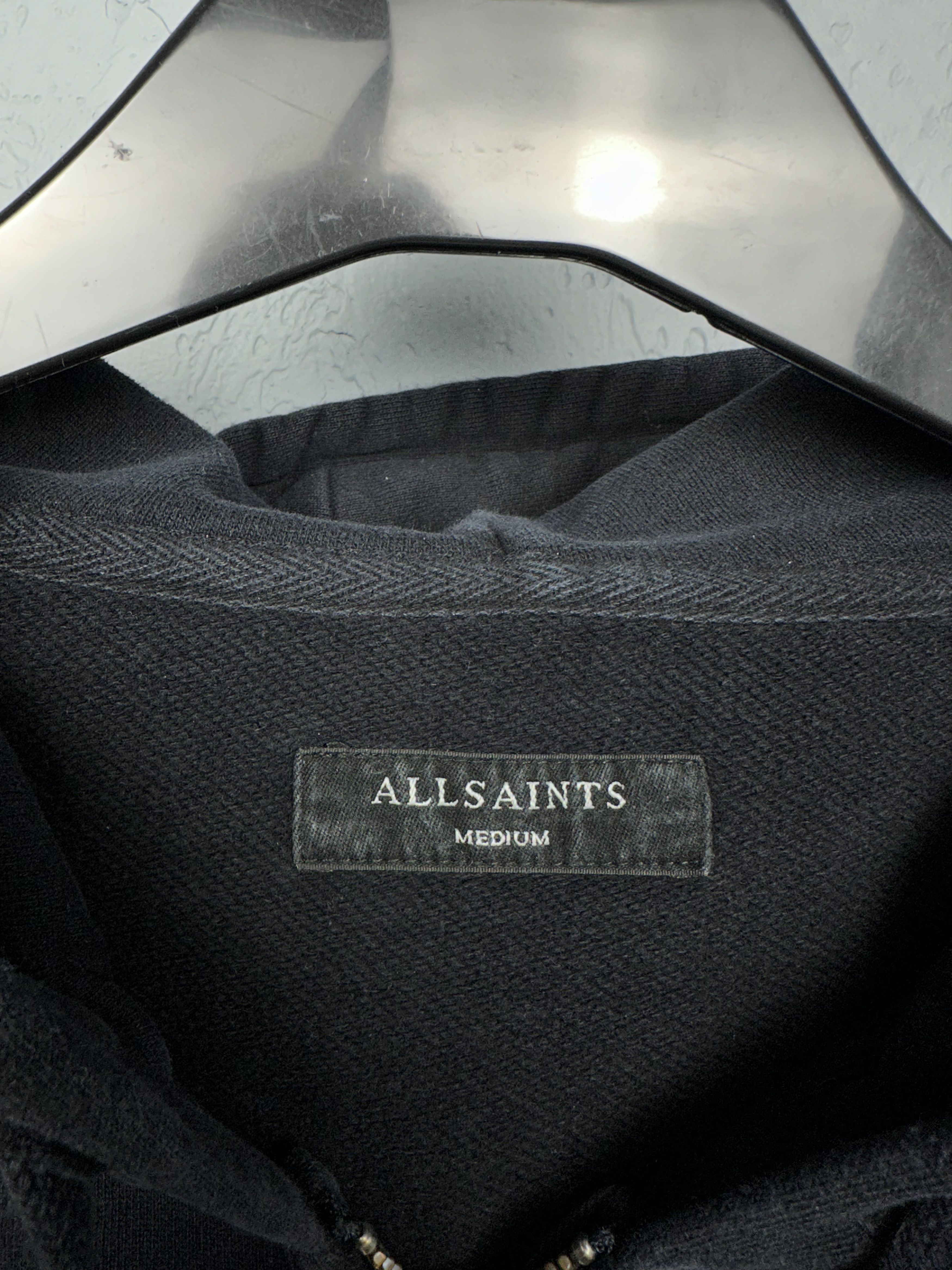 Allsaints Allsaints Mens Raven Zip Hoody Size US M / EU 48-50 / 2 - 4 Thumbnail