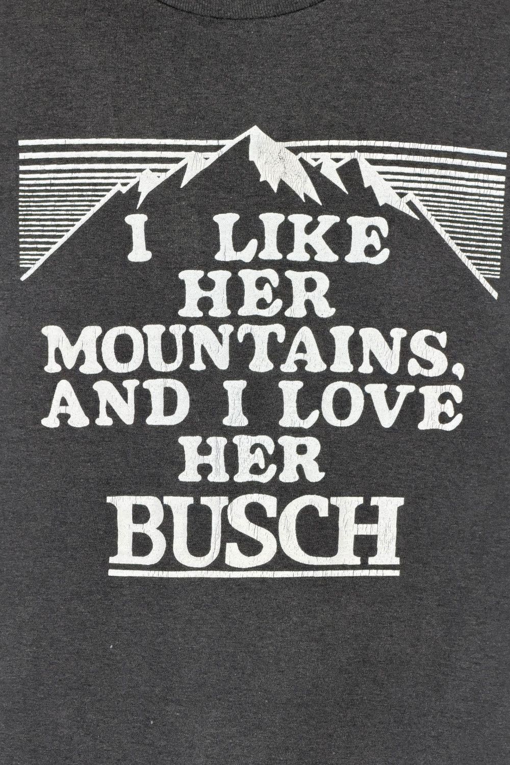Vintage 70s Busch Mountains Tee – USA Single Stitch Platinum 50/50 Size US M / EU 48-50 / 2 - 5 Thumbnail