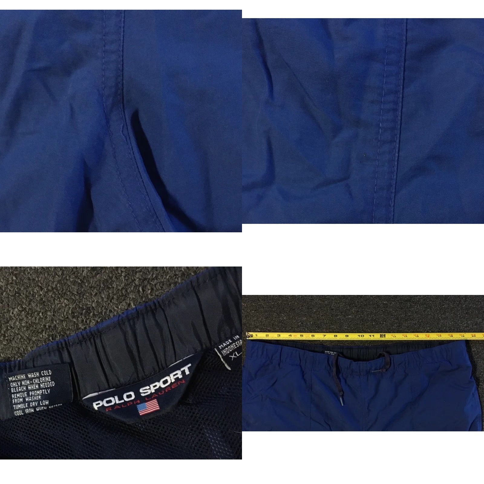 Polo Ralph Lauren VINTAGE Polo Ralph Lauren Spellout Board Shorts XL Trunks Blue 90s Surf Sailing Polo Sport Mens Size US XL / EU 56 / 4 - 8 Thumbnail