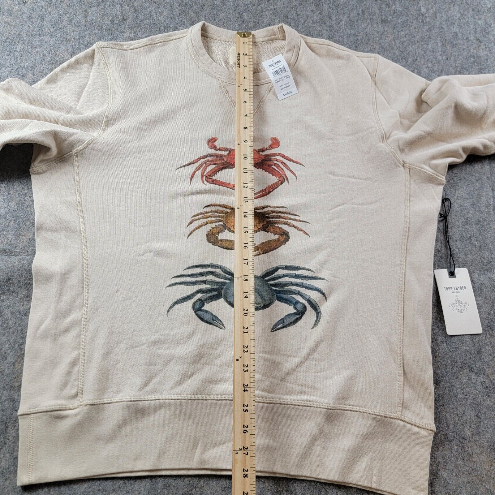 Todd Snyder Todd Snyder x John Derian Crab Print Sweatshirt Size US XL / EU 56 / 4 - 11 Thumbnail